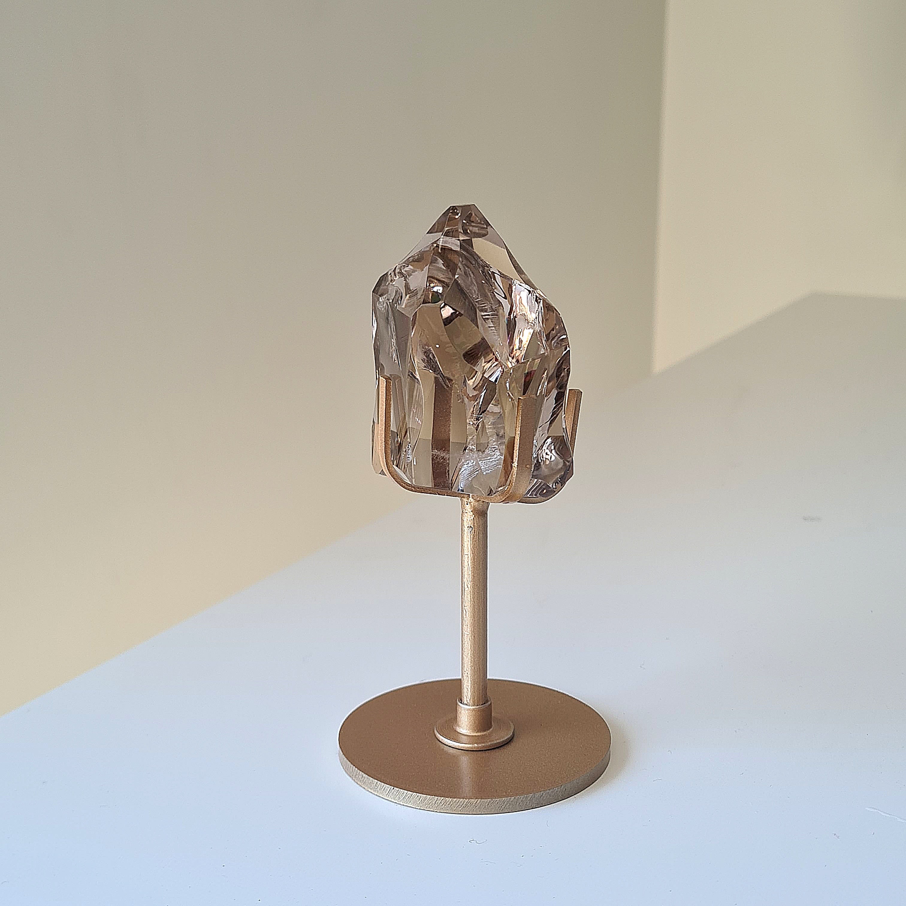 Gemmy Smokey Quartz on Custom Stand | Appx 6 cm gem