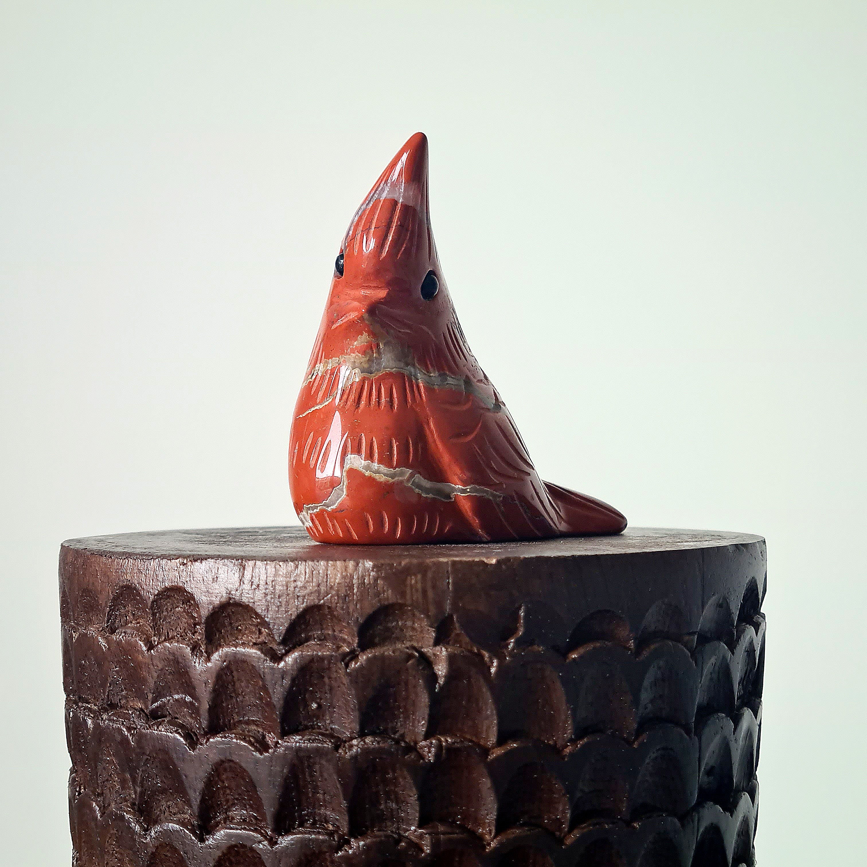 Red Jasper Cardinal | B | 6 cm tall