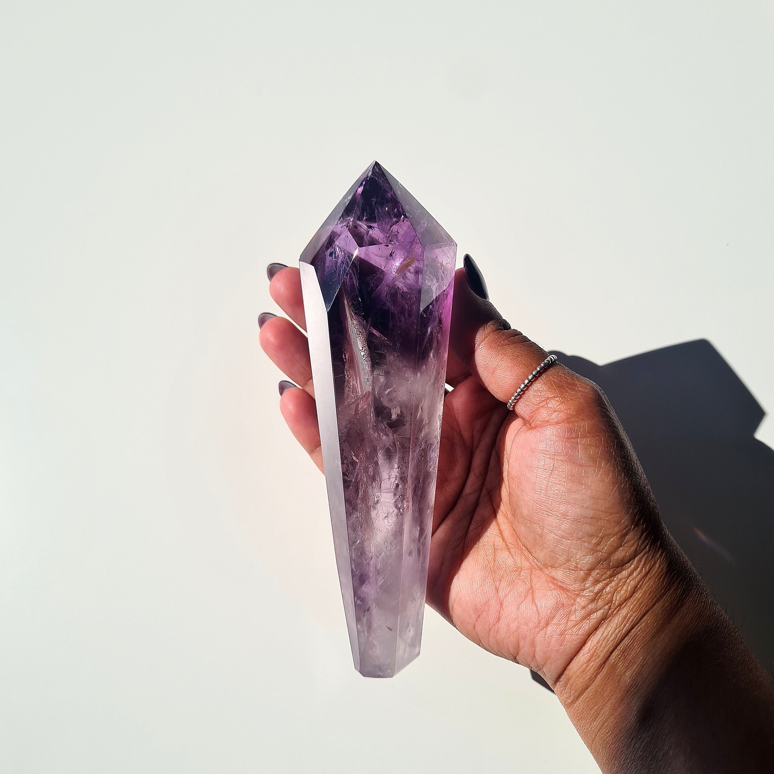 Amethyst Crystal Fairy Wand 🧚‍♀️ | Custom Stand | Piece B