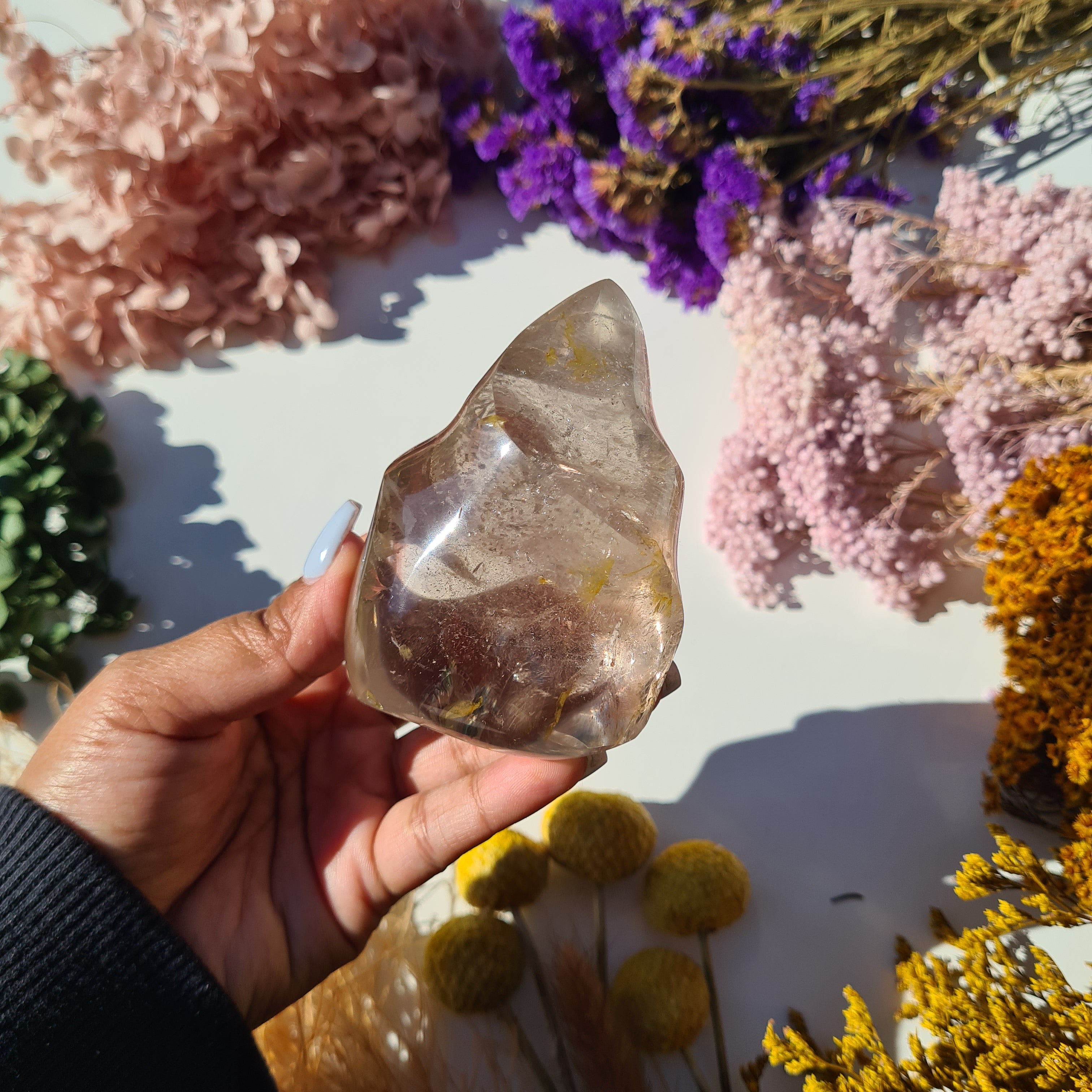 Light Shade Smokey Quartz Flame | 251 g
