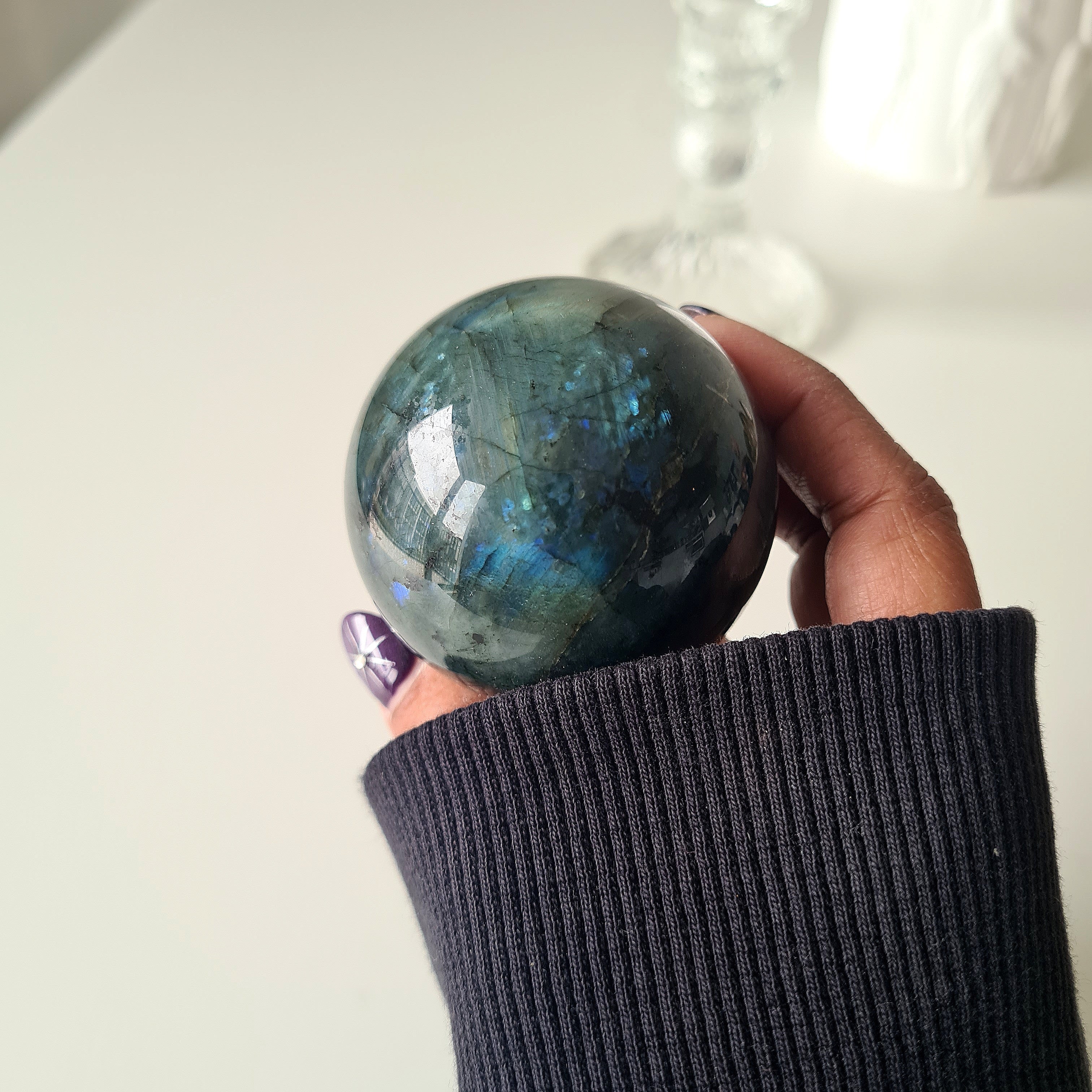 Labradorite Sphere With Stand | A  |