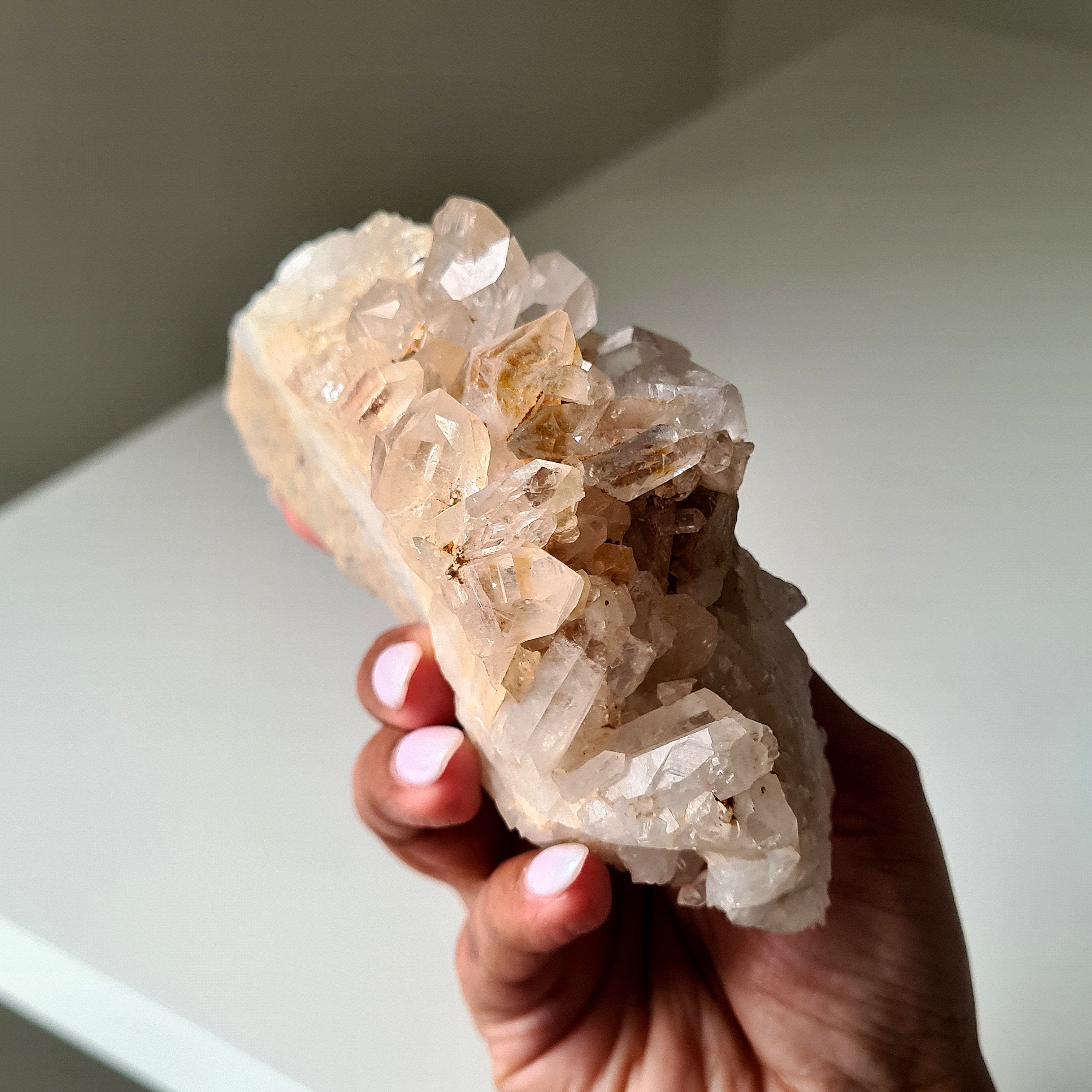 Earthy Clear Quartz Cluster | A