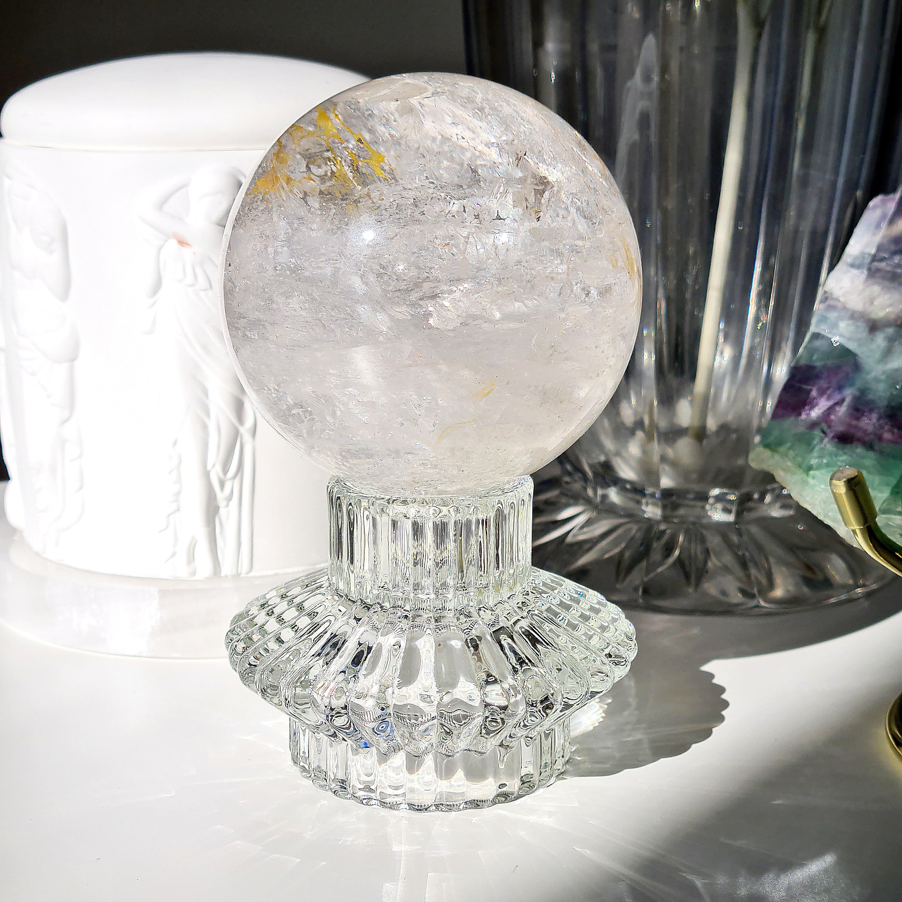 Clear Quartz Sphere | Master Healer | High Quality | gf60