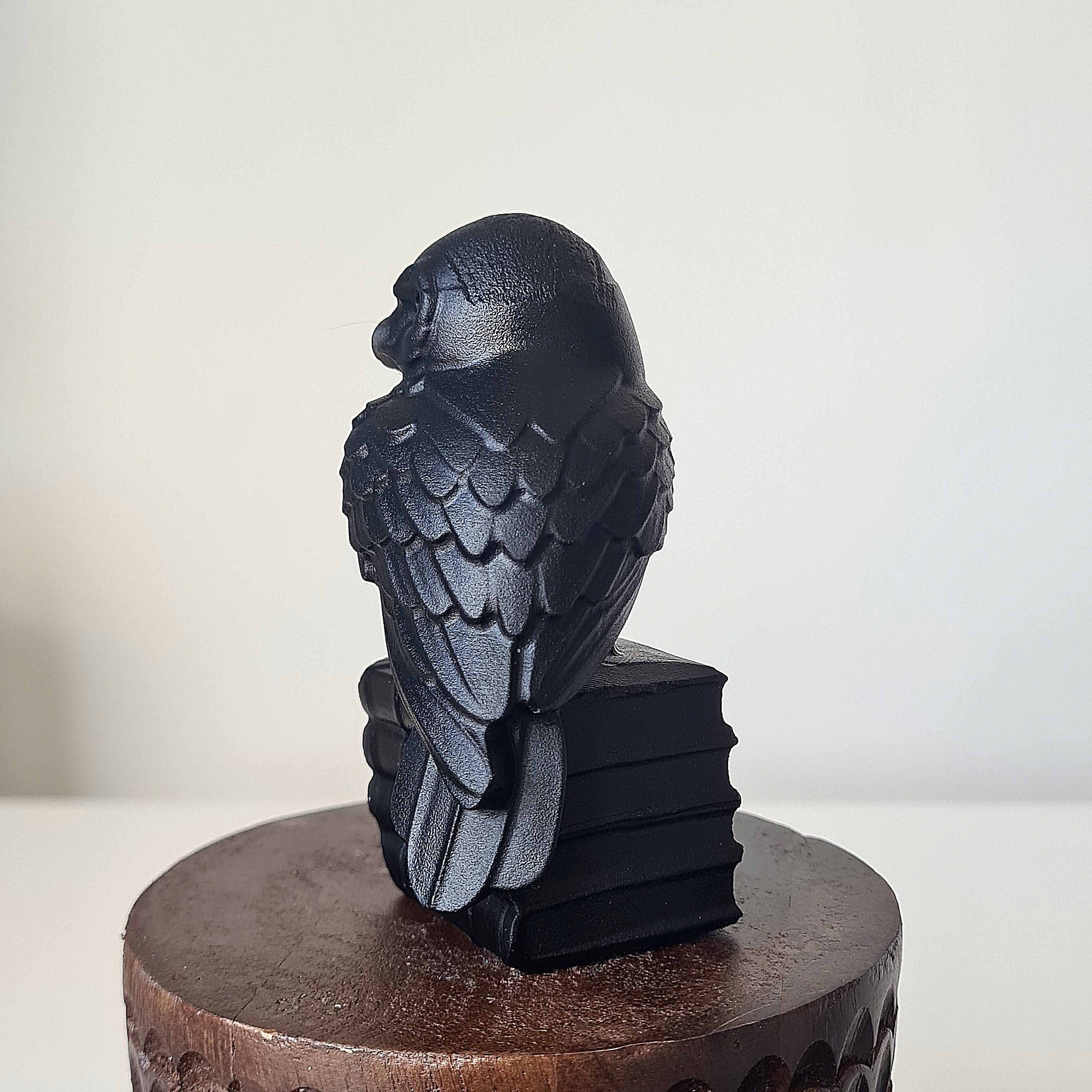 Black Obsidian Wisdom Owl