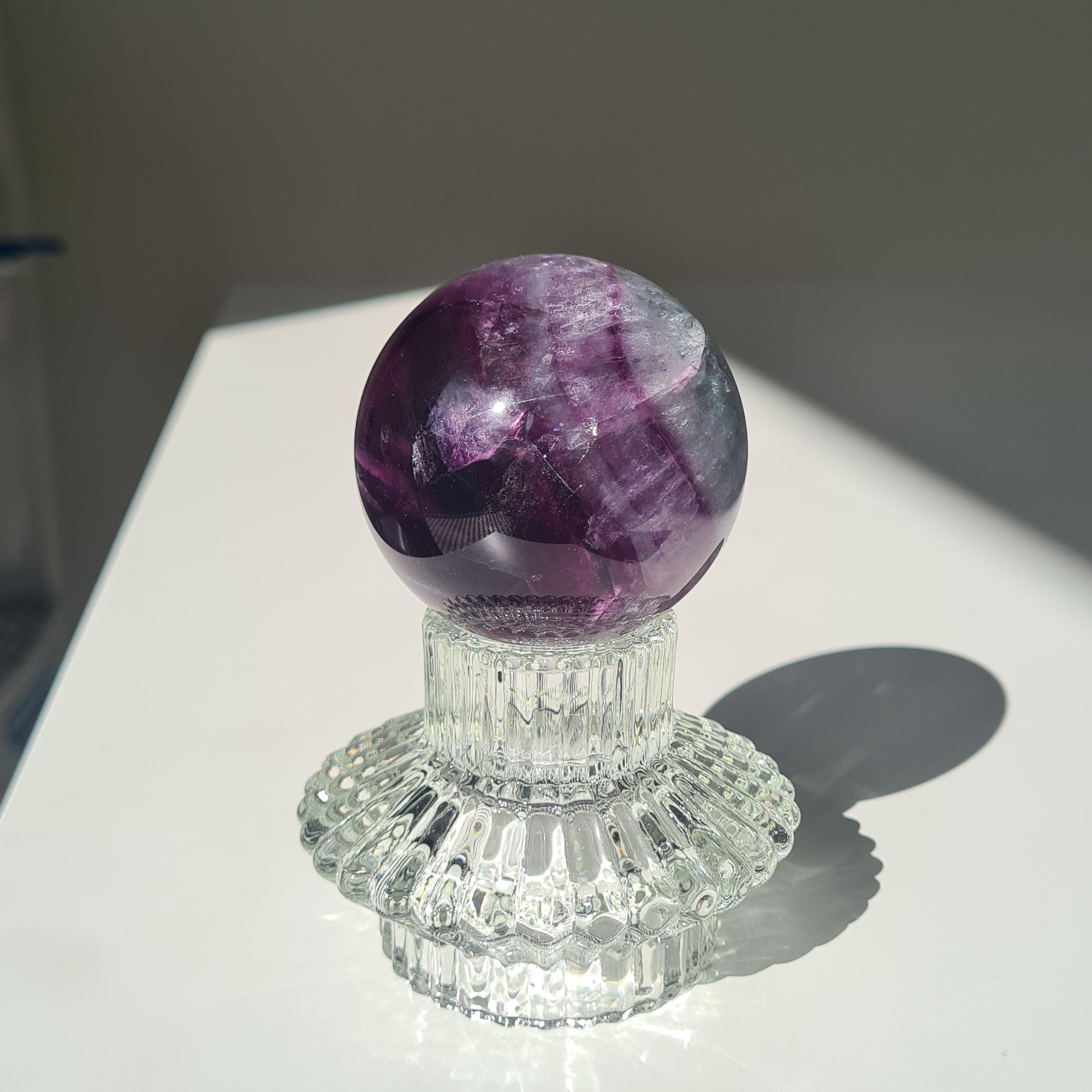 Intergalactic Fluorite with stand | I | 322g | 5.7 cm