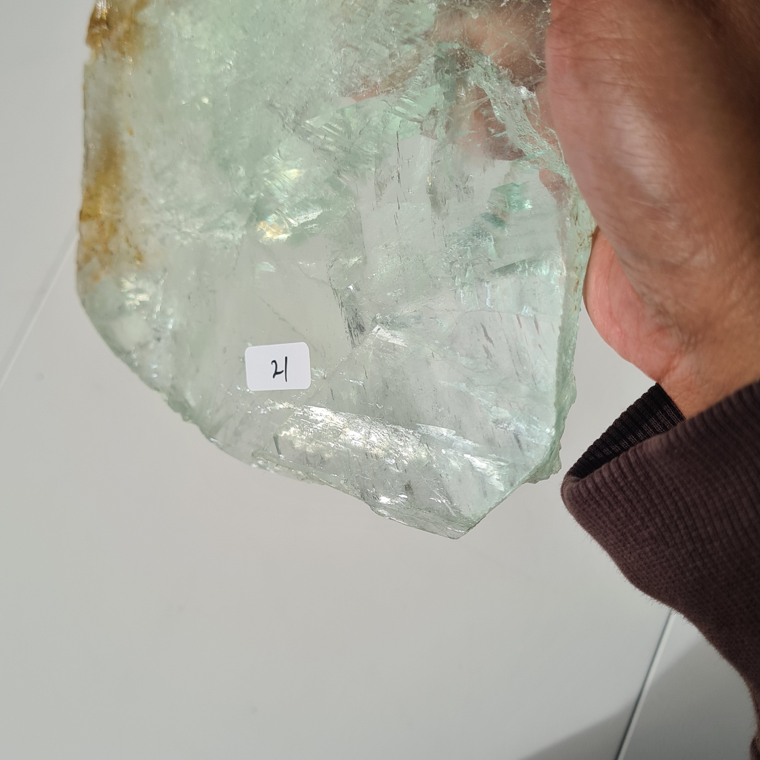 Frozen Lake of Dreams Fluorite Portal on Stand | 37.5 cm with stand