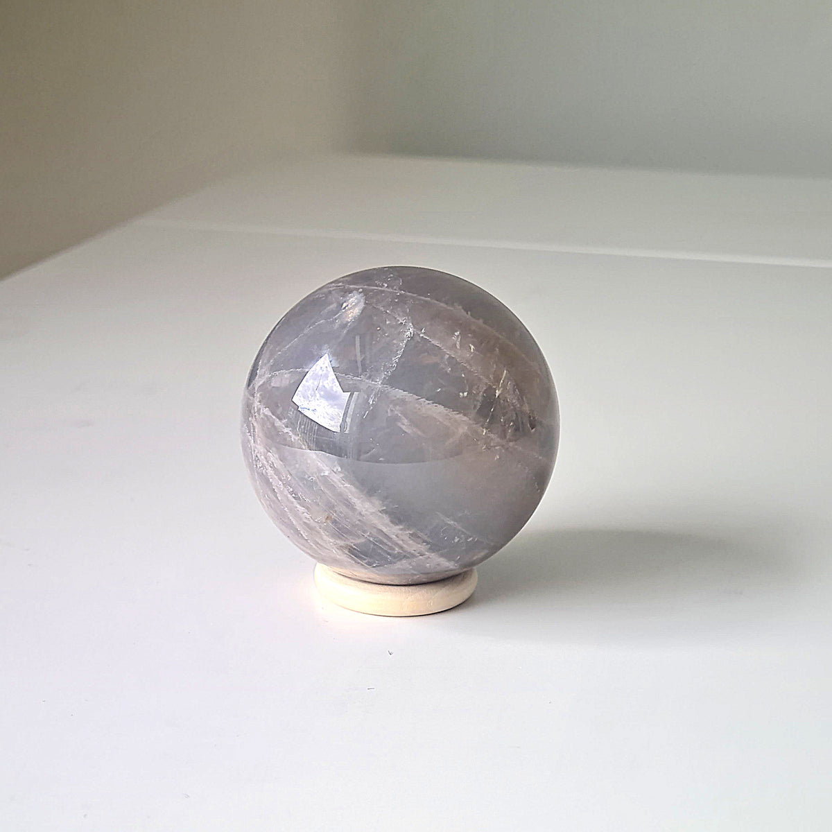 Blue Rose Quartz Crystal | Piece D | 6.3 cm