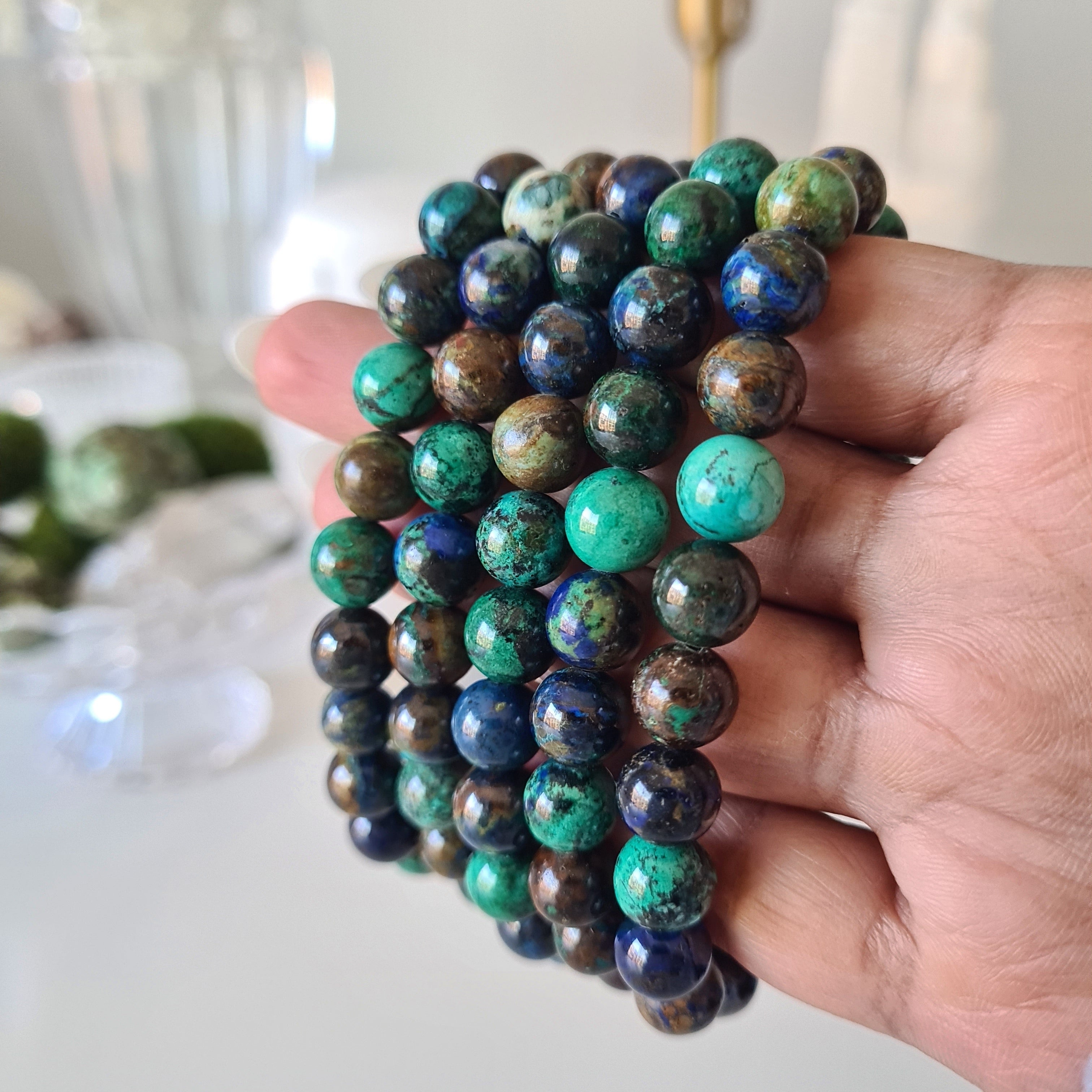 Chrysocolla + Azurite + Malachite Bracelet  | 1 Piece