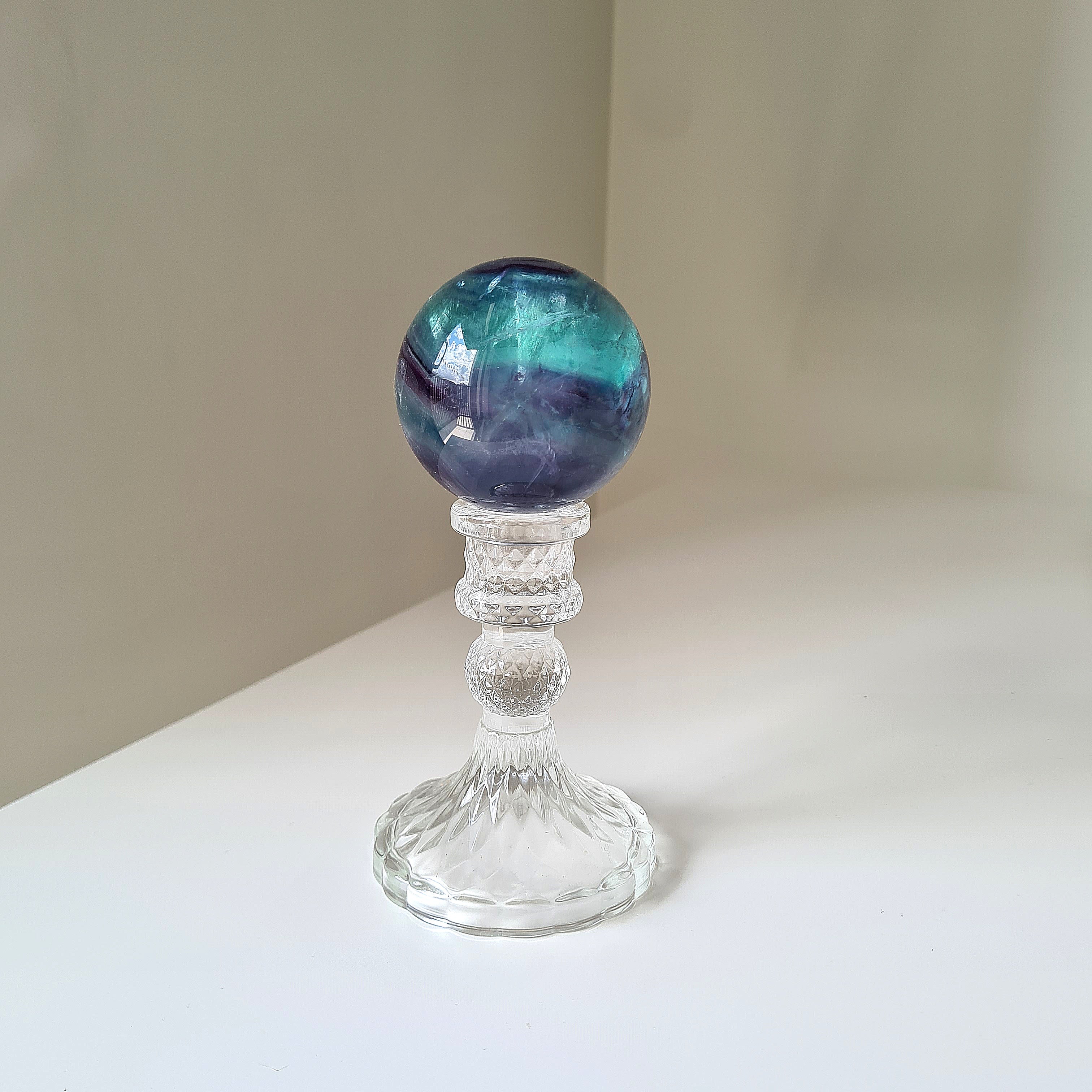 Intergalactic Fluorite with stand | j | 6.3 cm
