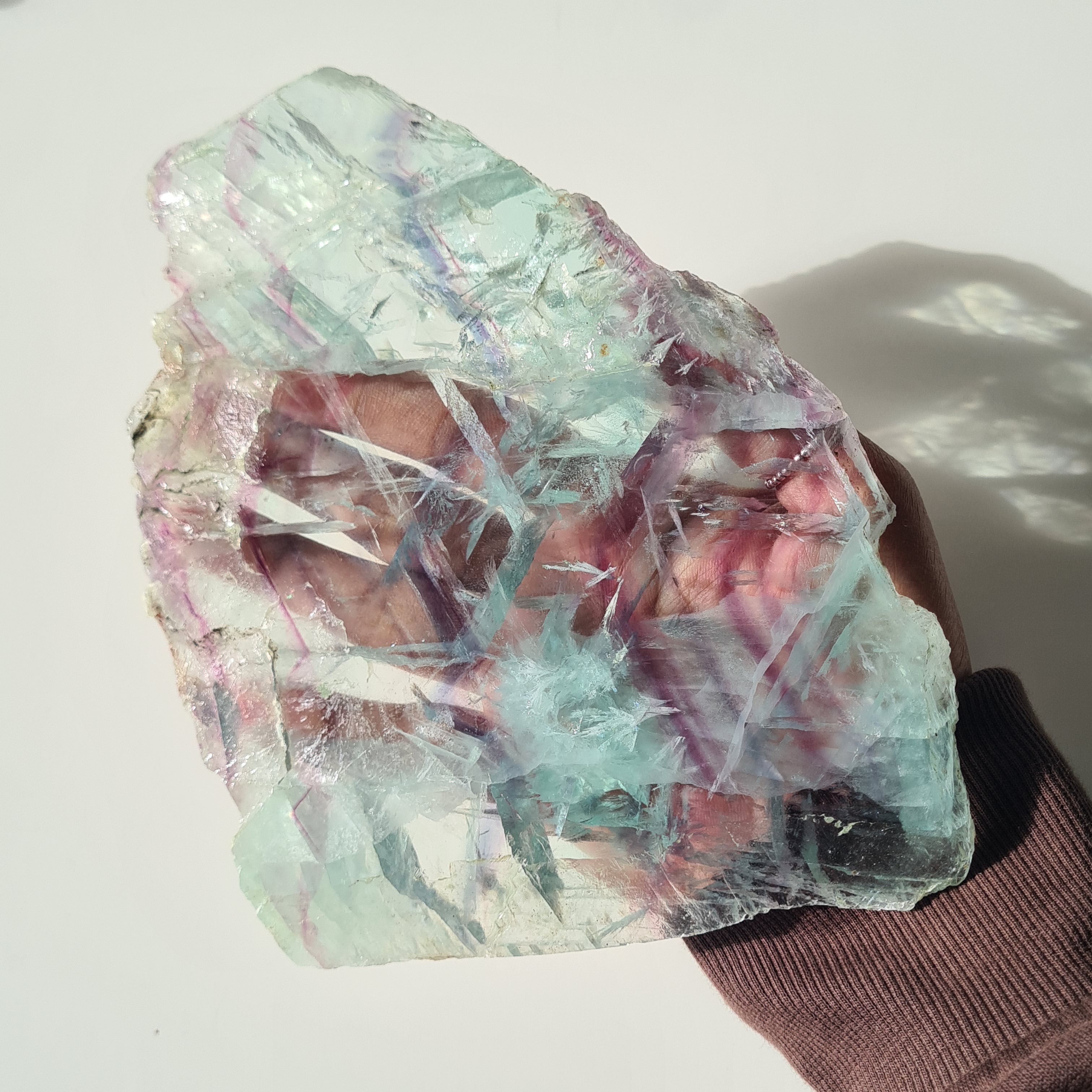 Fluorite Dream Portal On Custom Stand | 28 cm tall with stand