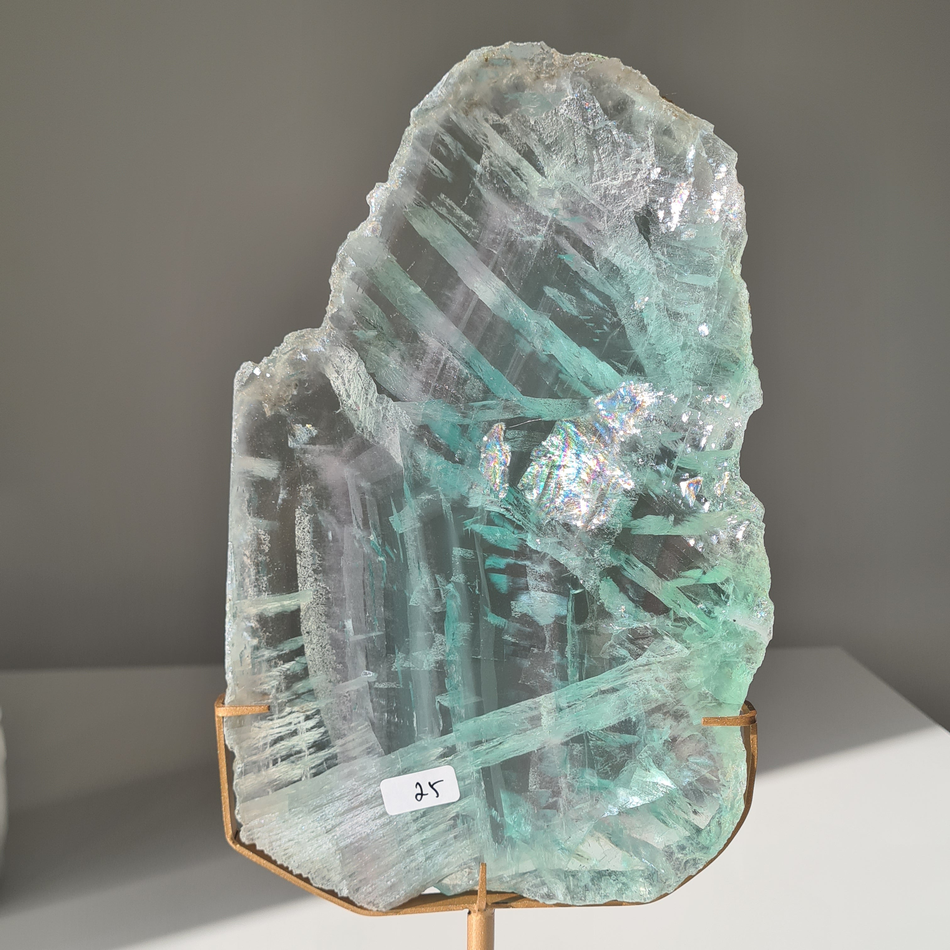 Fluorite Dream Portal On Custom Stand | 33 cm tall with stand