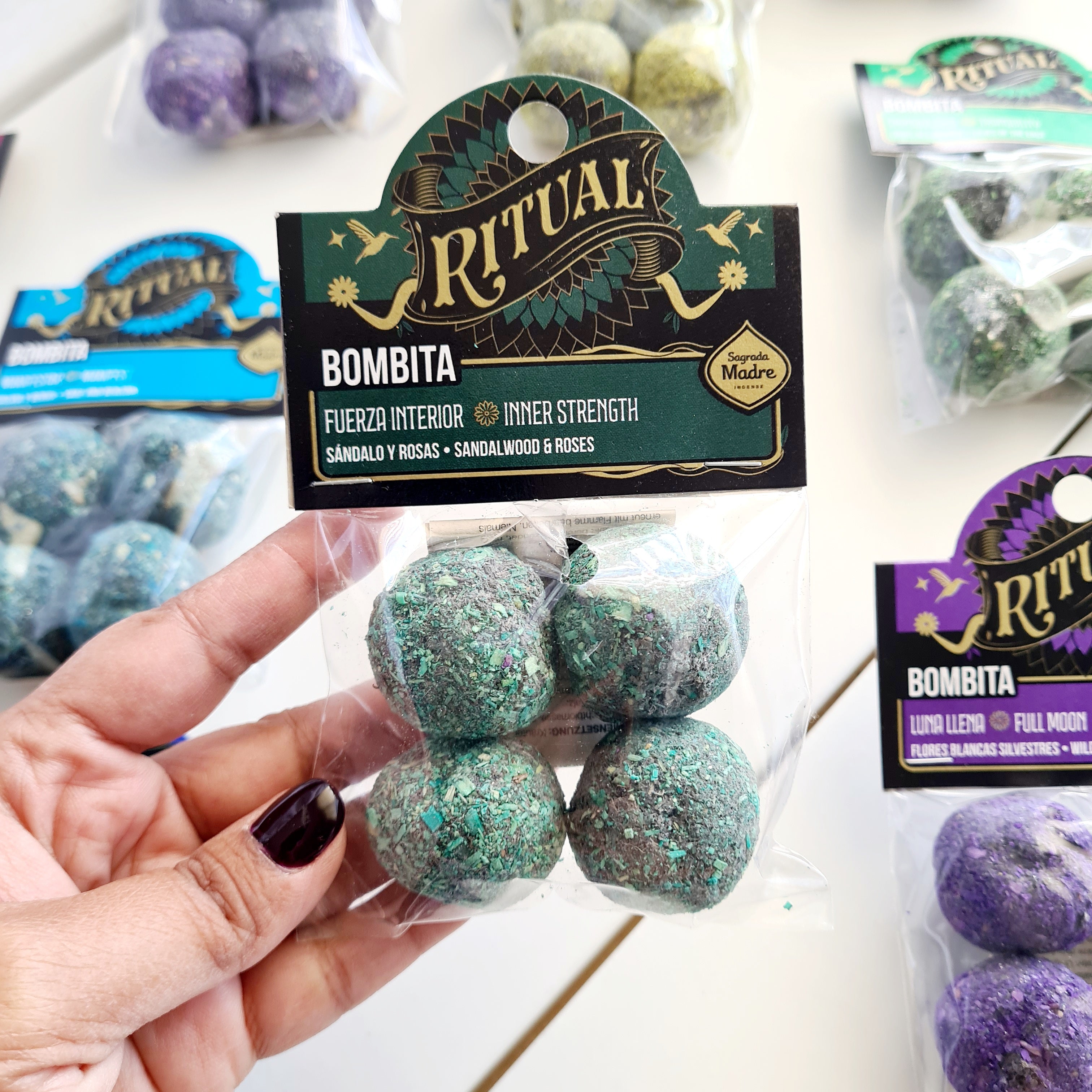 Ritual Bombita | Inner Strength | Sandalwood & Roses | Pack of 4