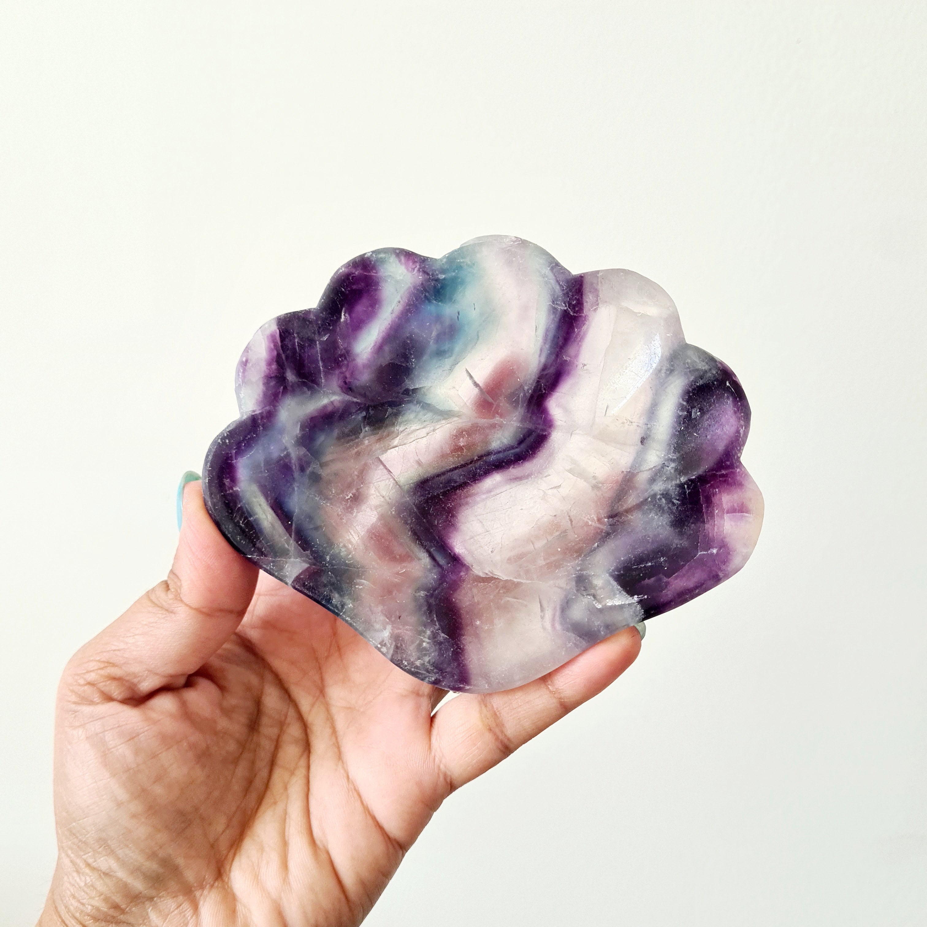 Fluorite bowl shell  | Imperfect