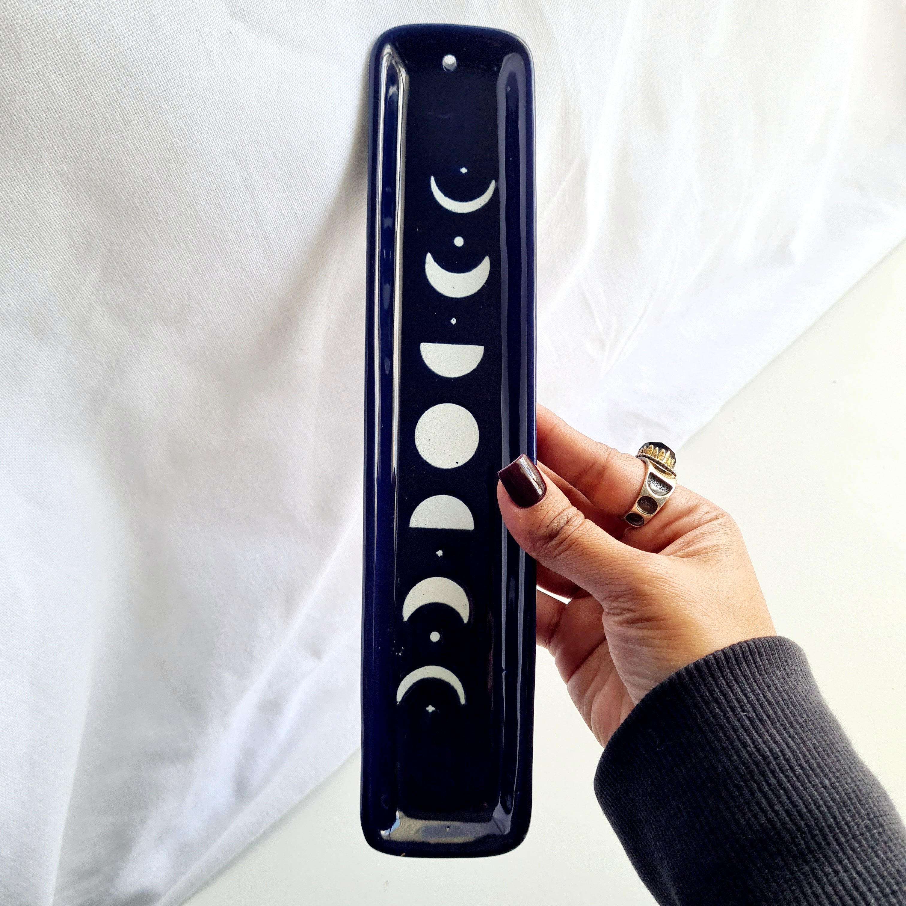 Eclipse Moon Ceramic Incense Burner