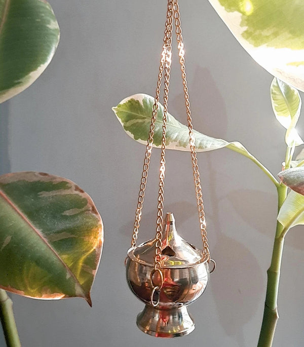 Brass Incense Burner Hanger ~ Mini