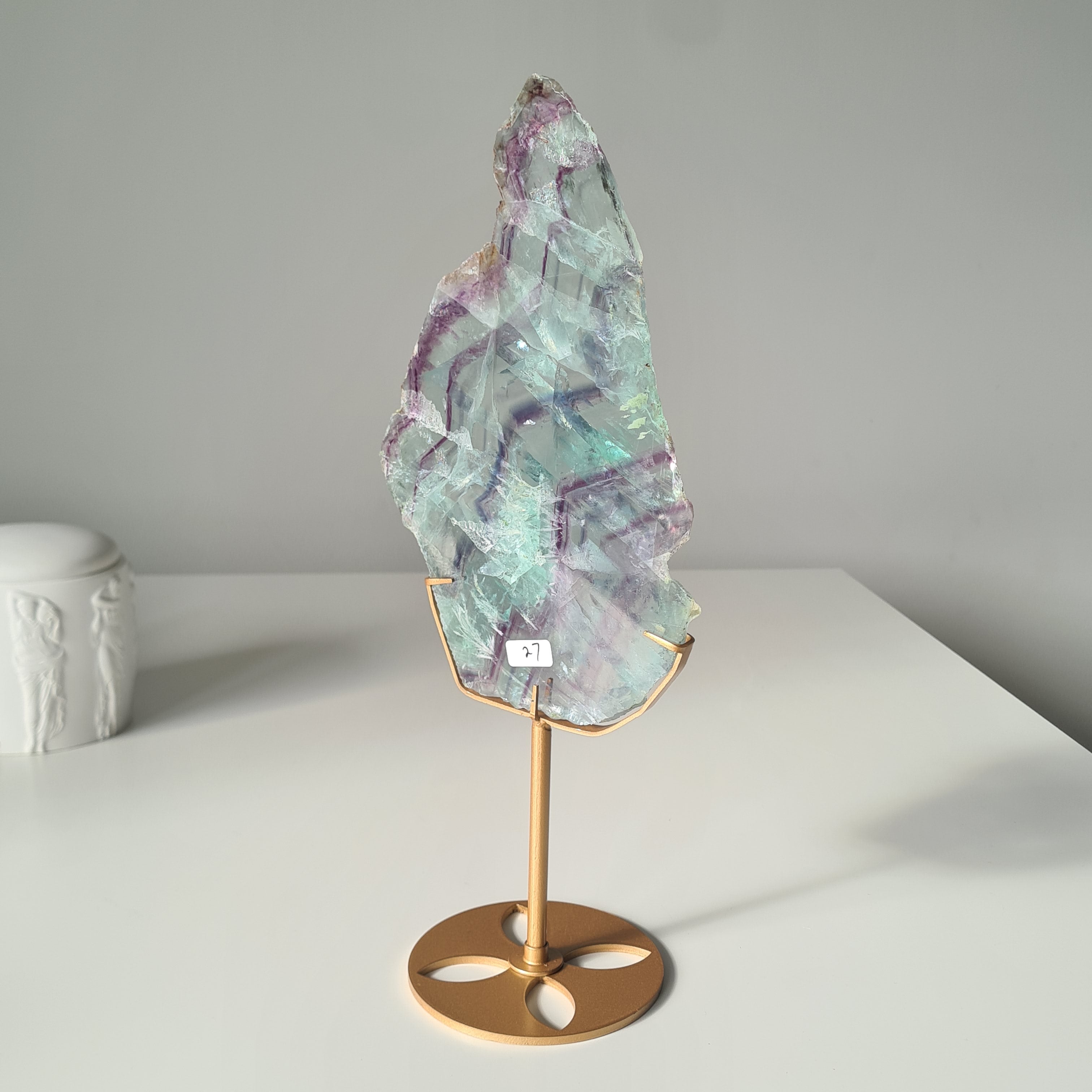 Fluorite Dream Portal On Custom Stand | 33 cm tall with stand