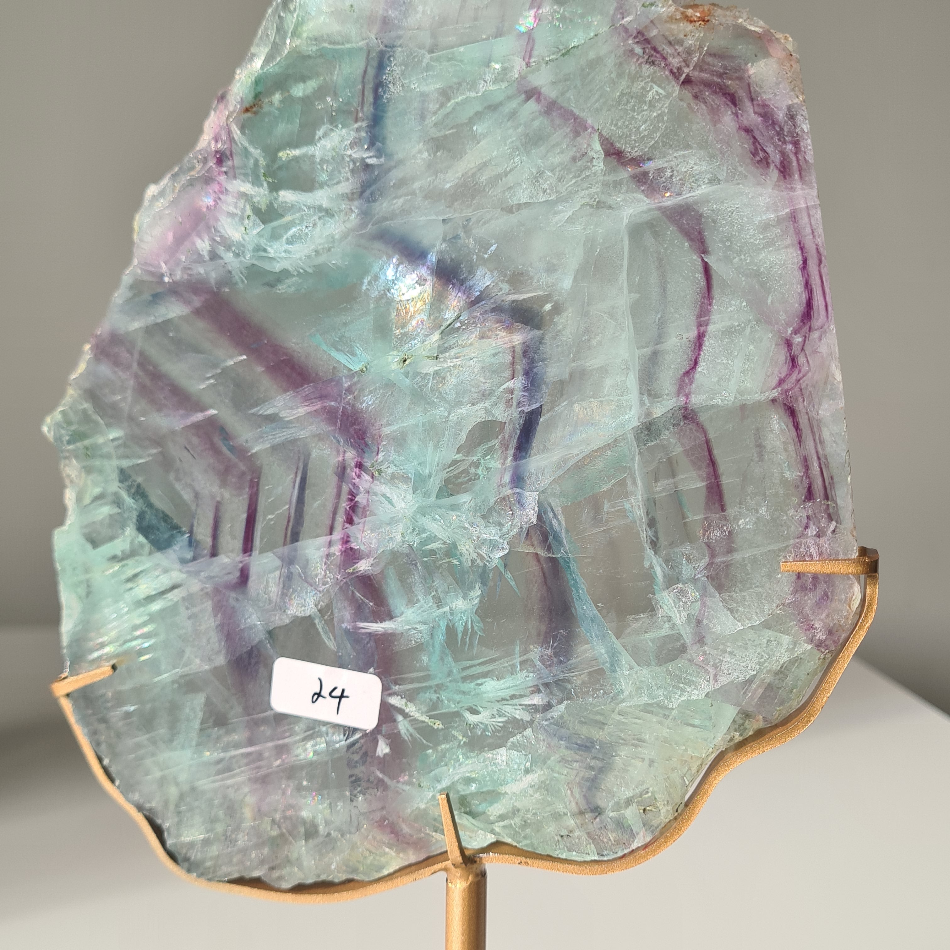 Fluorite Dream Portal On Custom Stand | 31.2 cm tall with stand