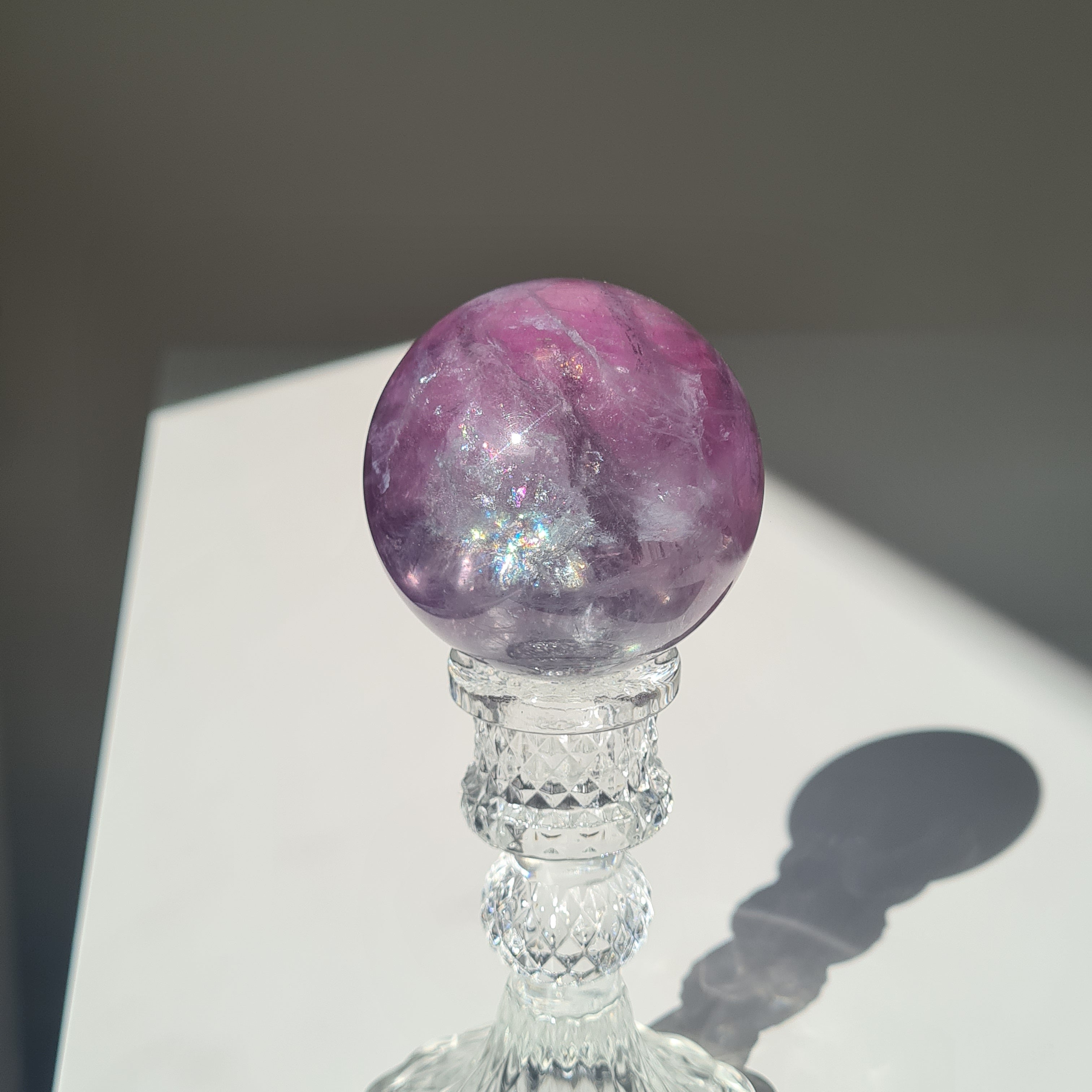 Intergalactic Fluorite with stand | G | 340 g | 5.9 cm