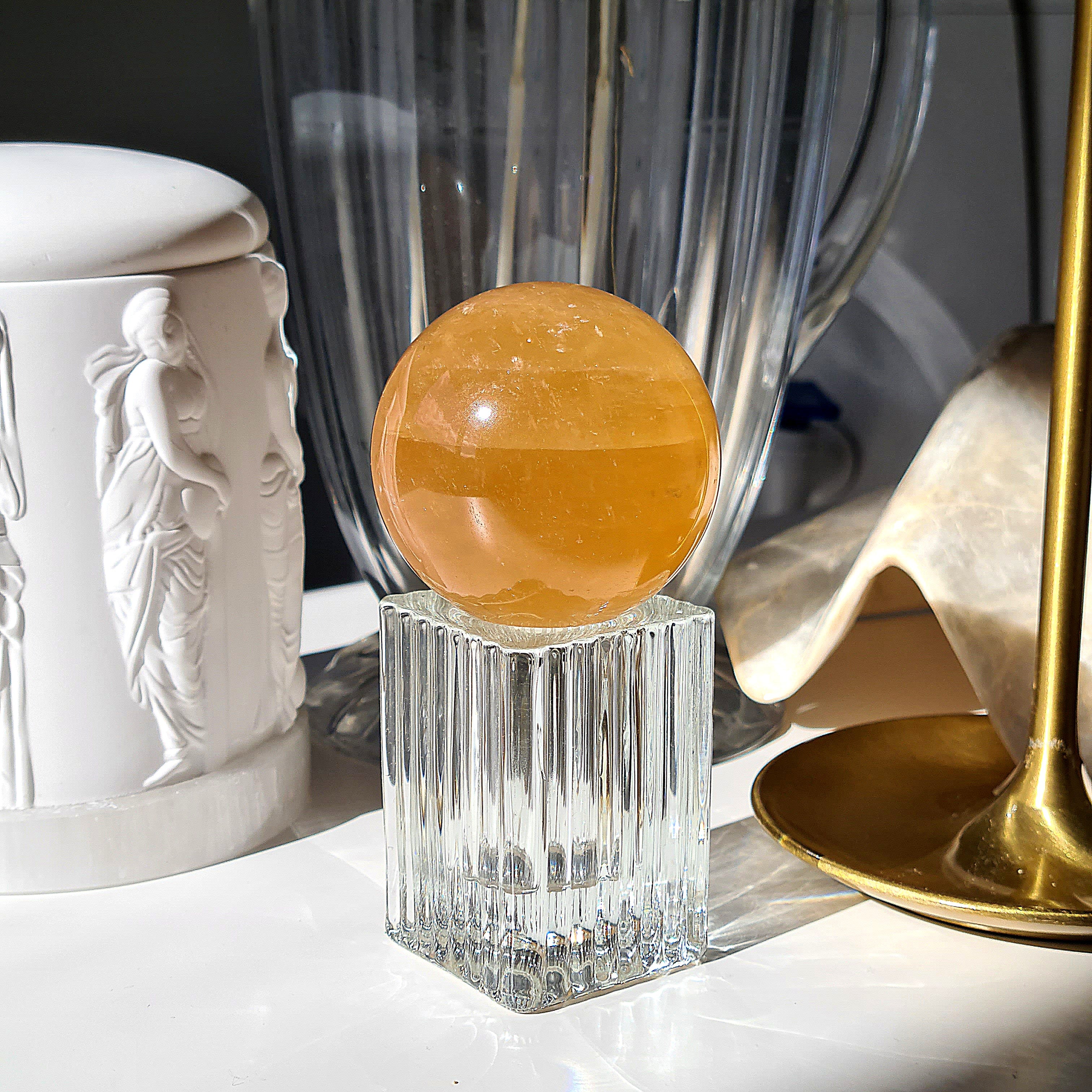 Honey Calcite Sphere 🍯  | 200 g