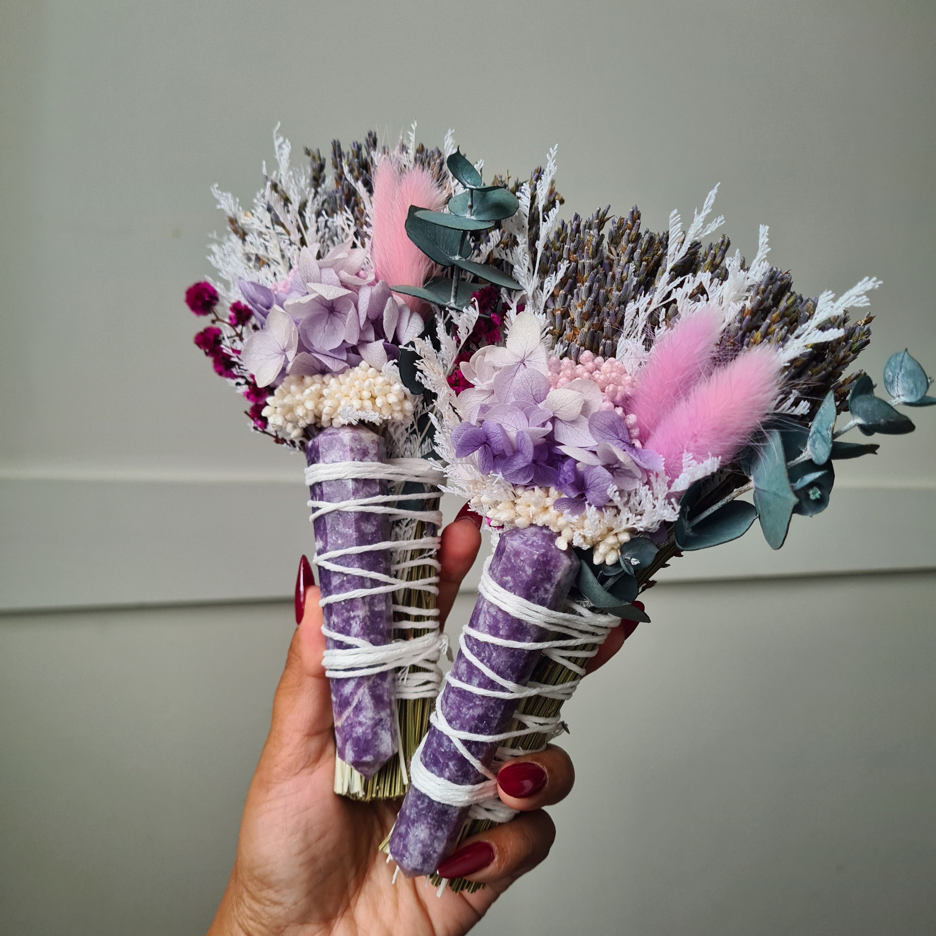 New Beginnings | Lepidolite  Flower Wand | 1 Piece