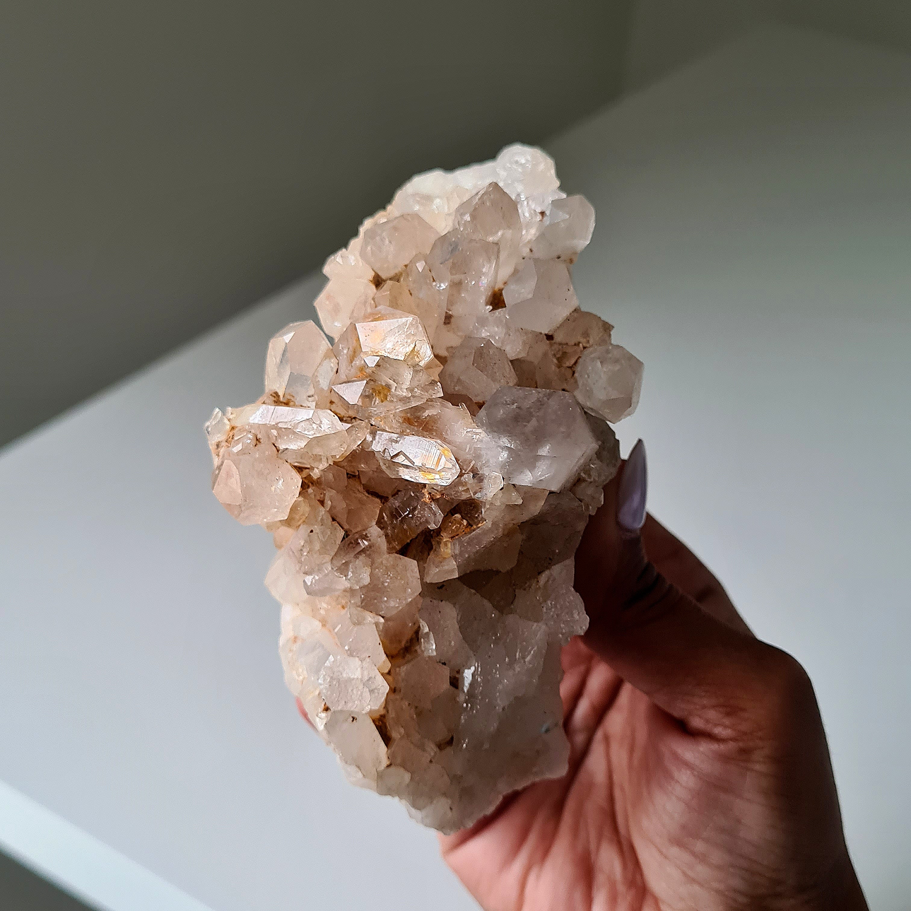Earthy Clear Quartz Cluster | A