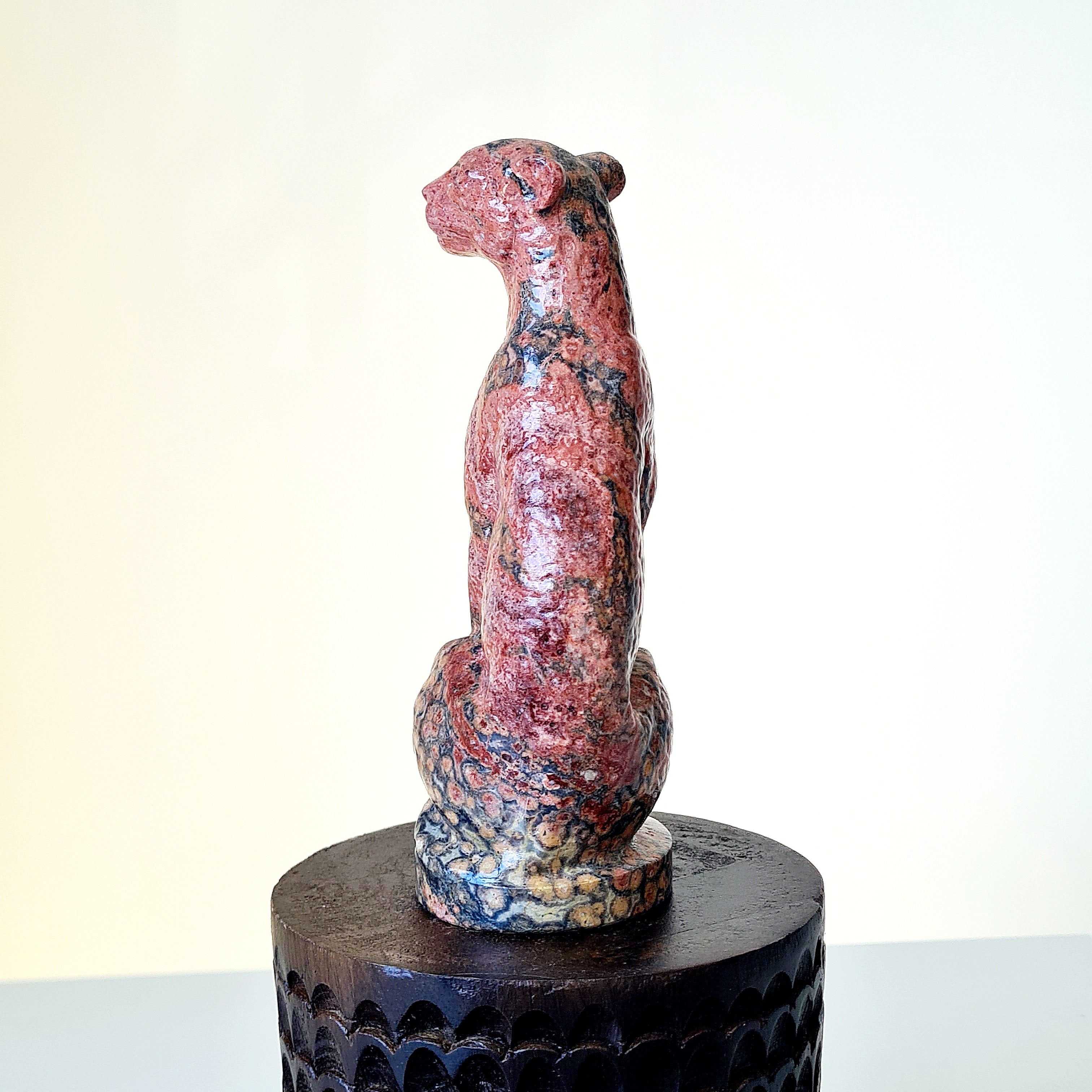 Jasper Leopard 🐆 | Earth Energy | 439 g | Appx 15 cm tall