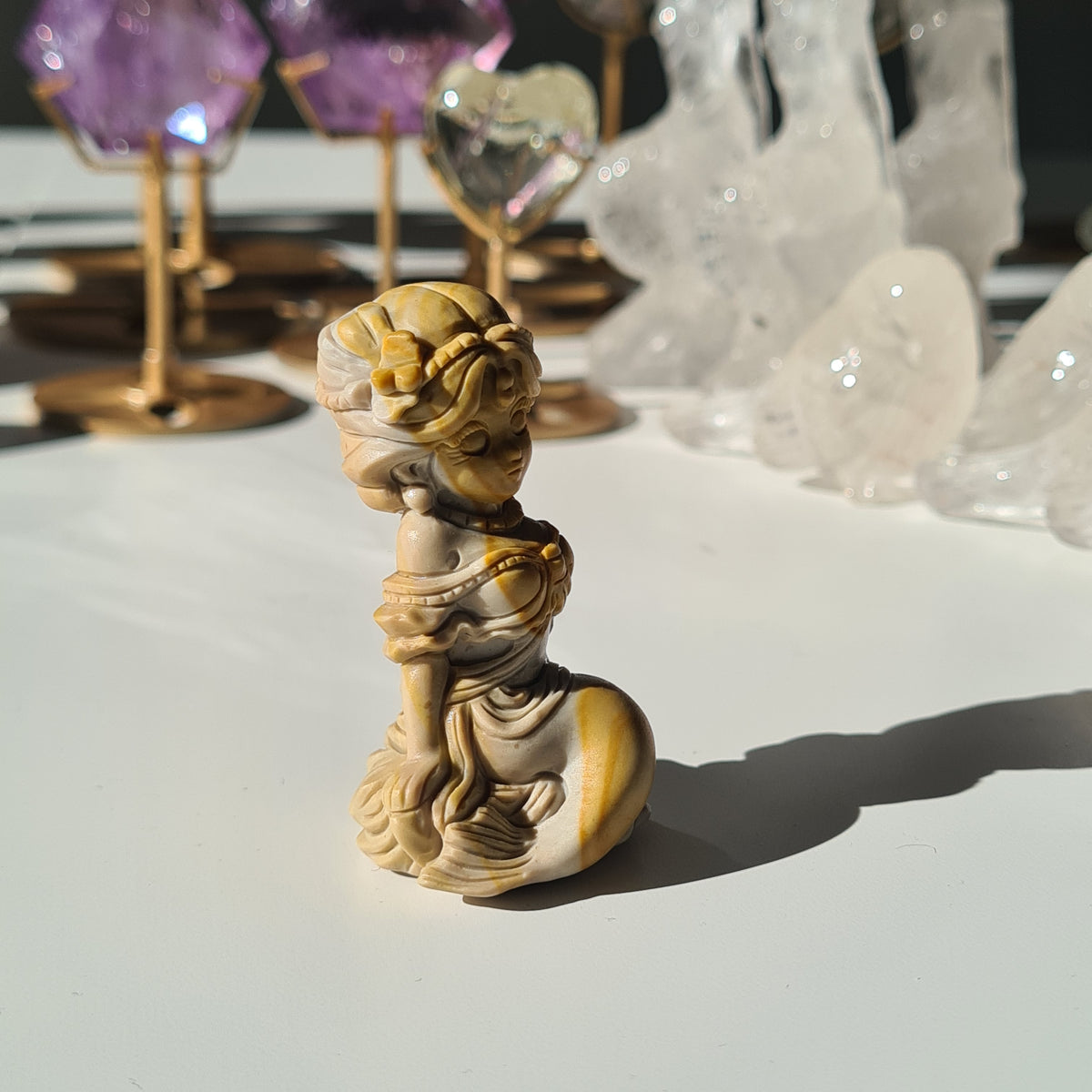 Alashan Agate Princess Carving |  Small Size | 5.8 cm