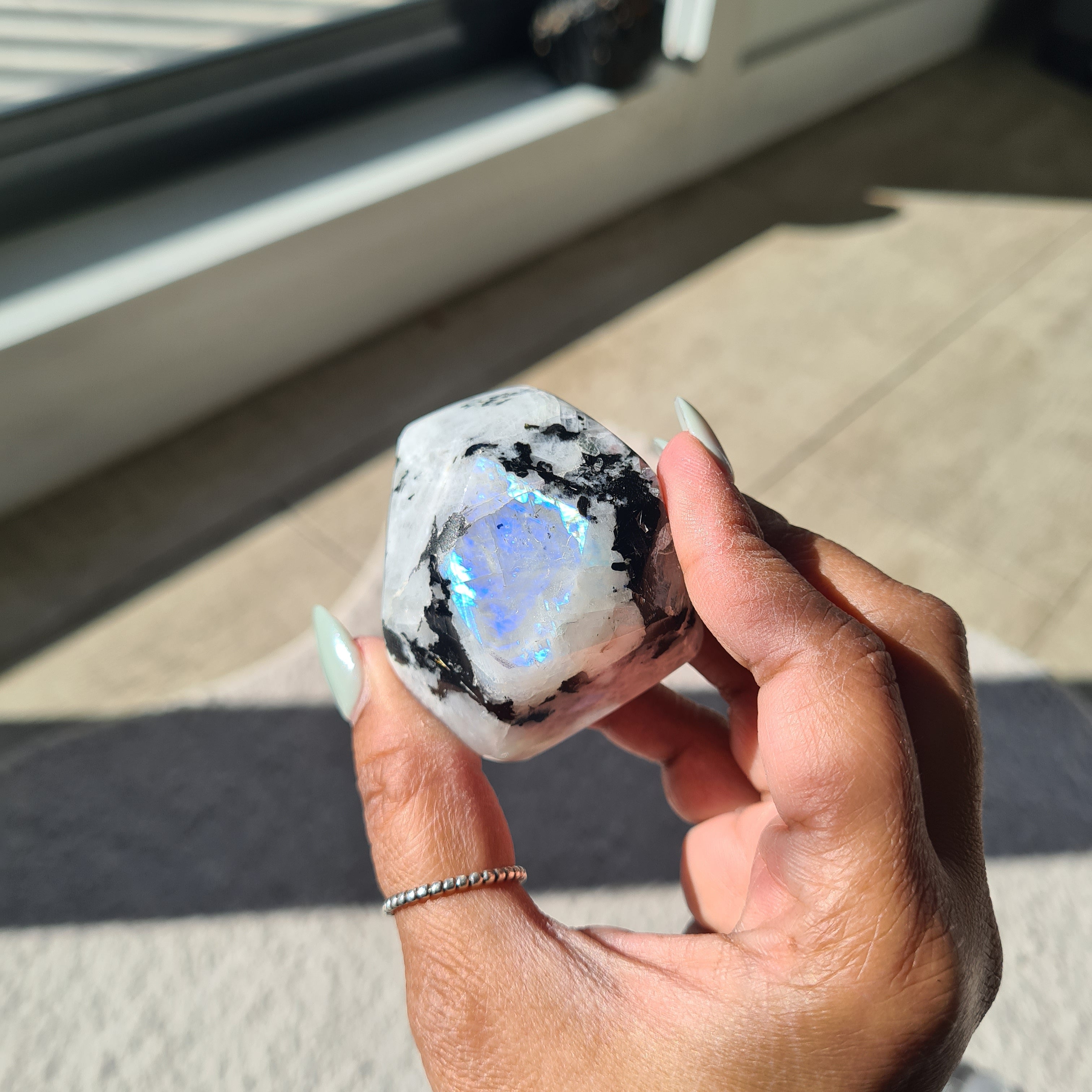Rainbow moonstone