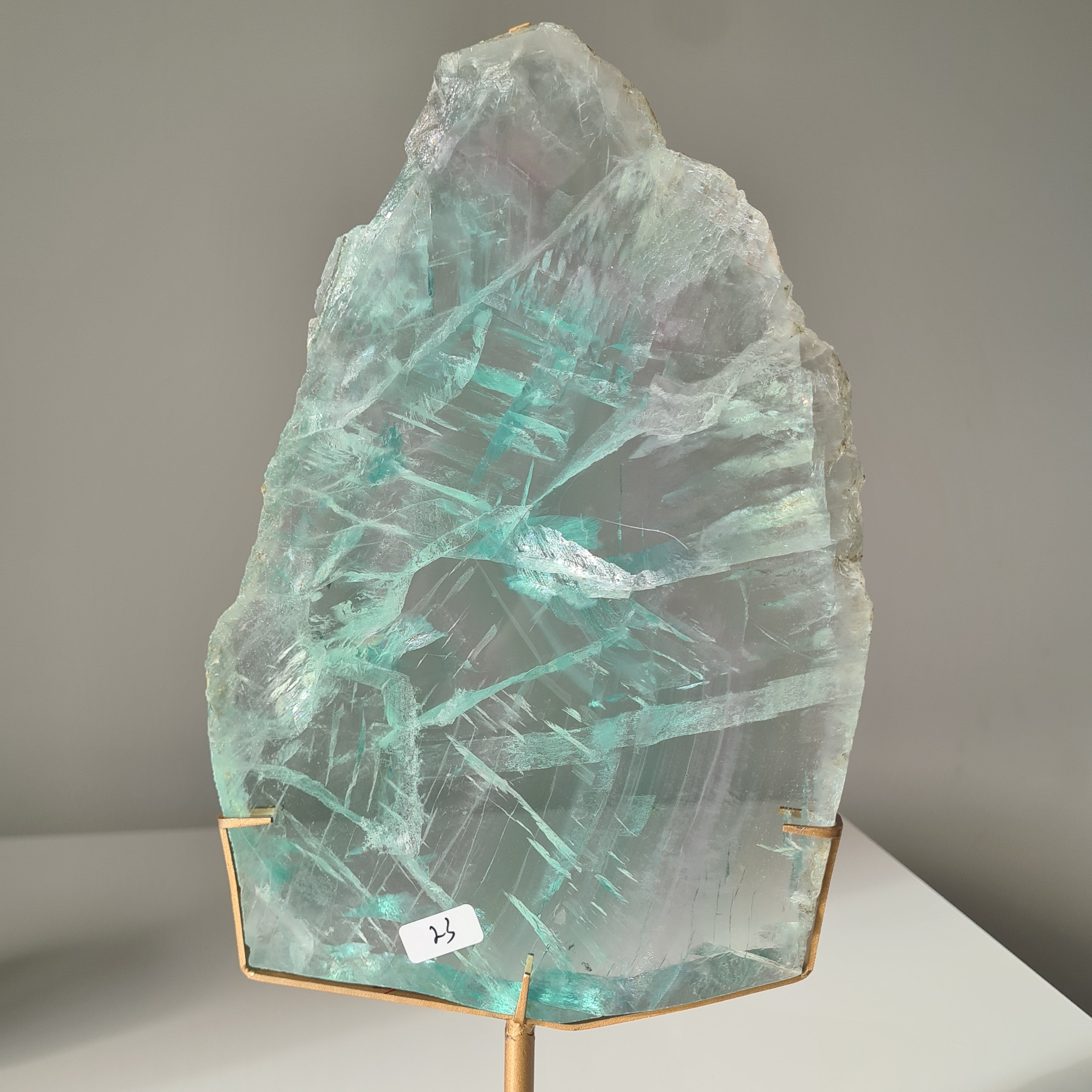 Fluorite Dream Portal On Custom Stand | 35 cm tall with stand