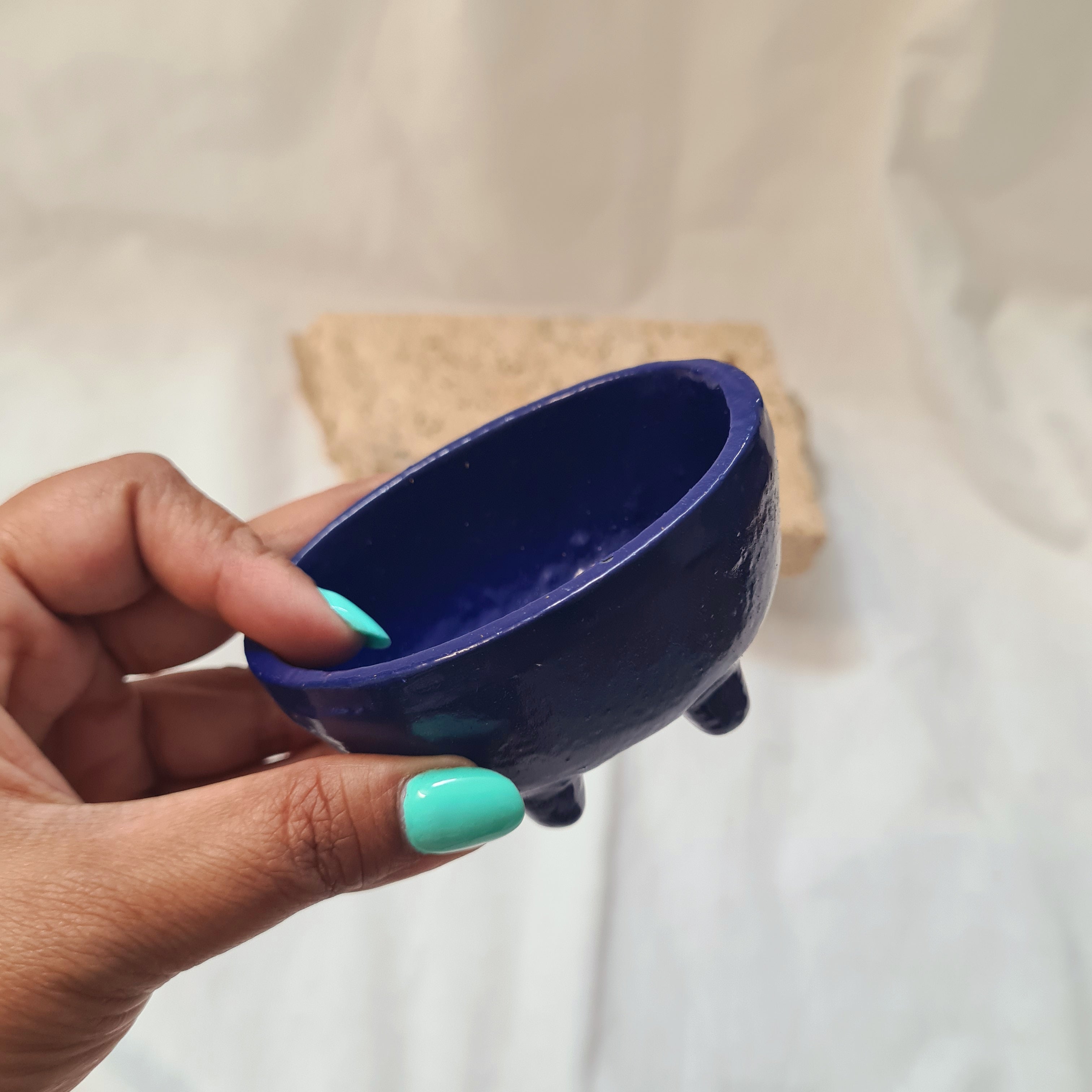 Mini size | Ritual Oval Cauldron | Blue