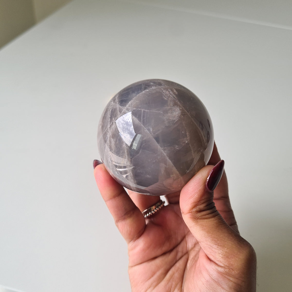 Blue Rose Quartz Crystal | Piece D | 6.3 cm