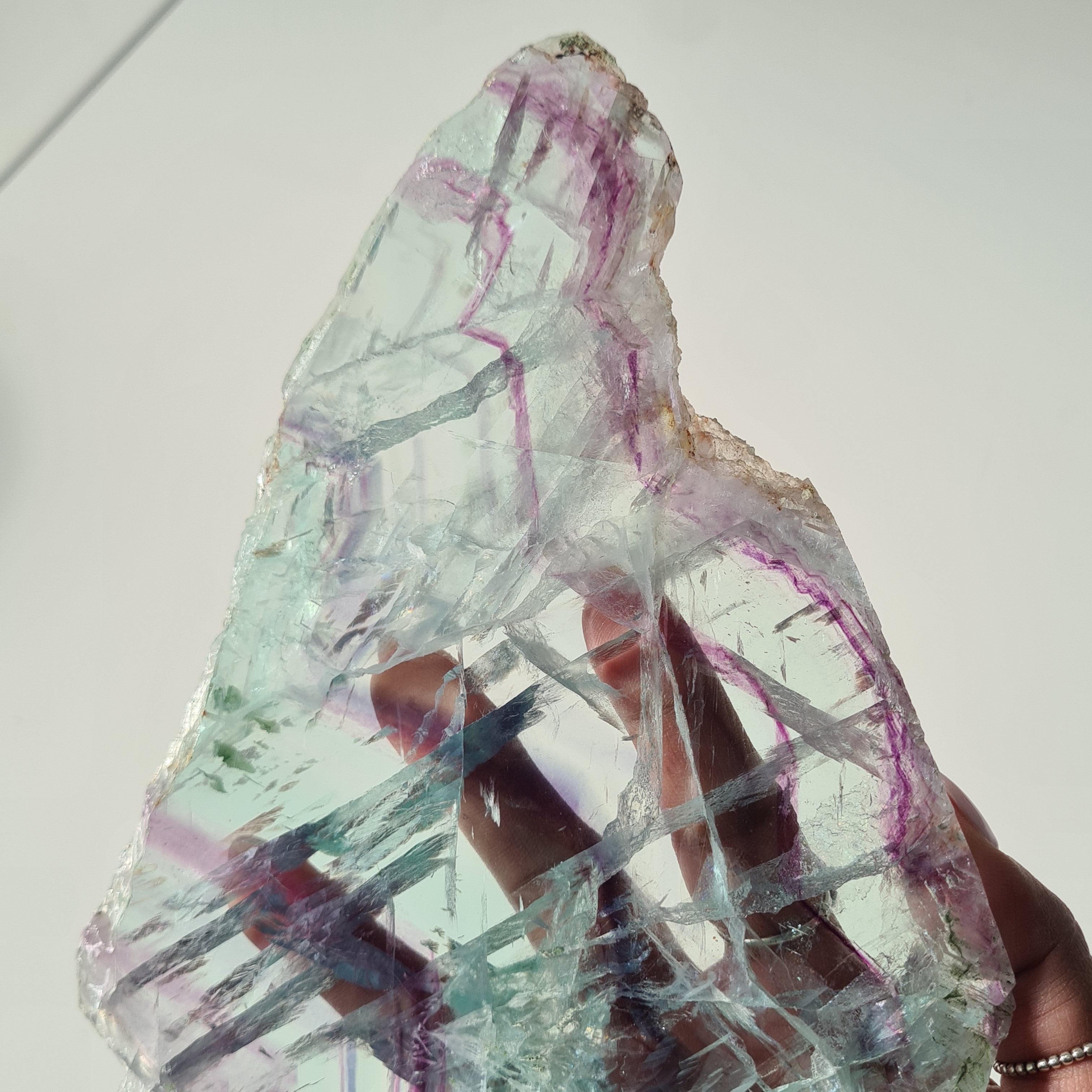 Fluorite Dream Portal On Custom Stand | 33 cm tall with stand