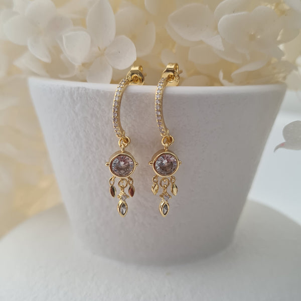 Earrings ~ Dream catcher White