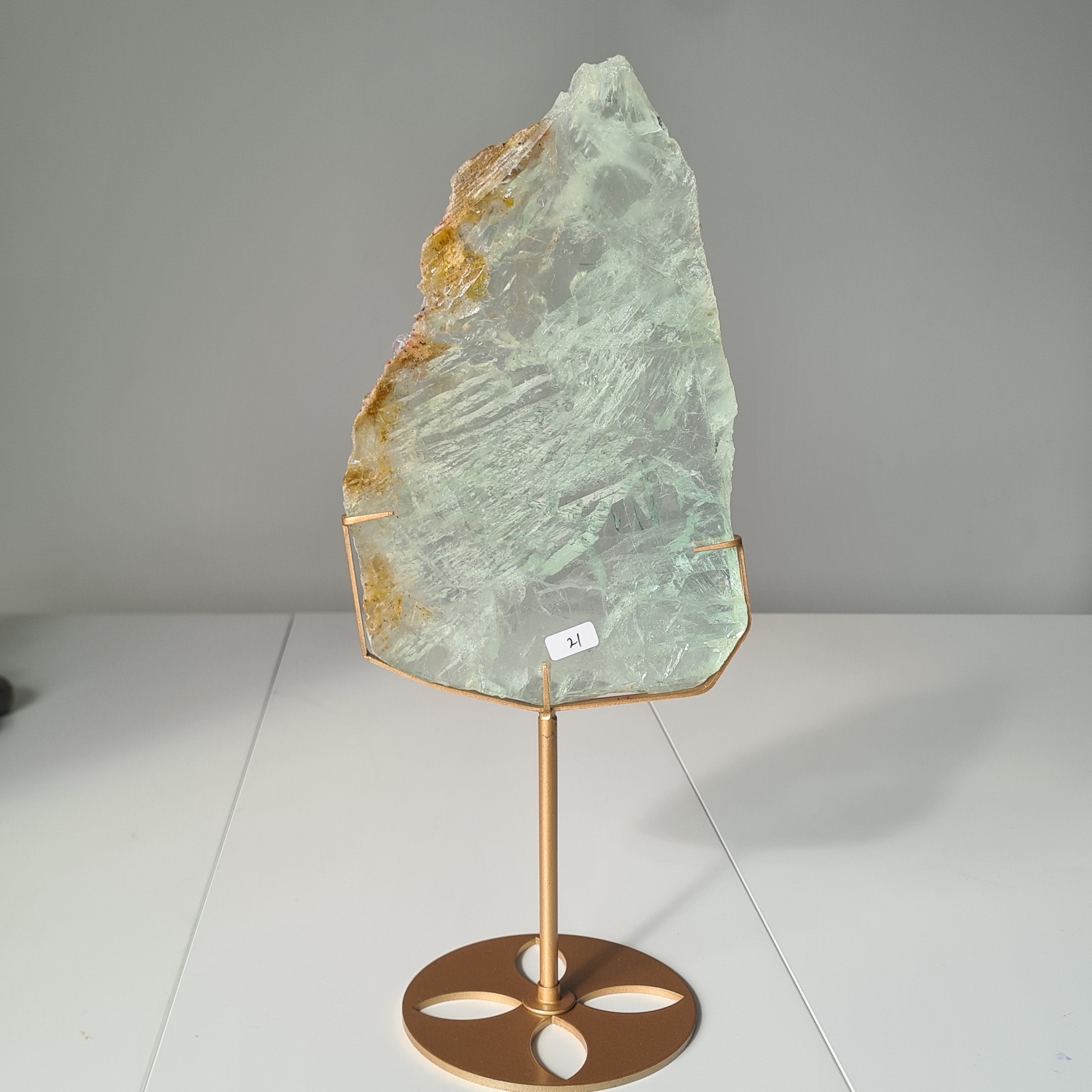 Frozen Lake of Dreams Fluorite Portal on Stand | 37.5 cm with stand