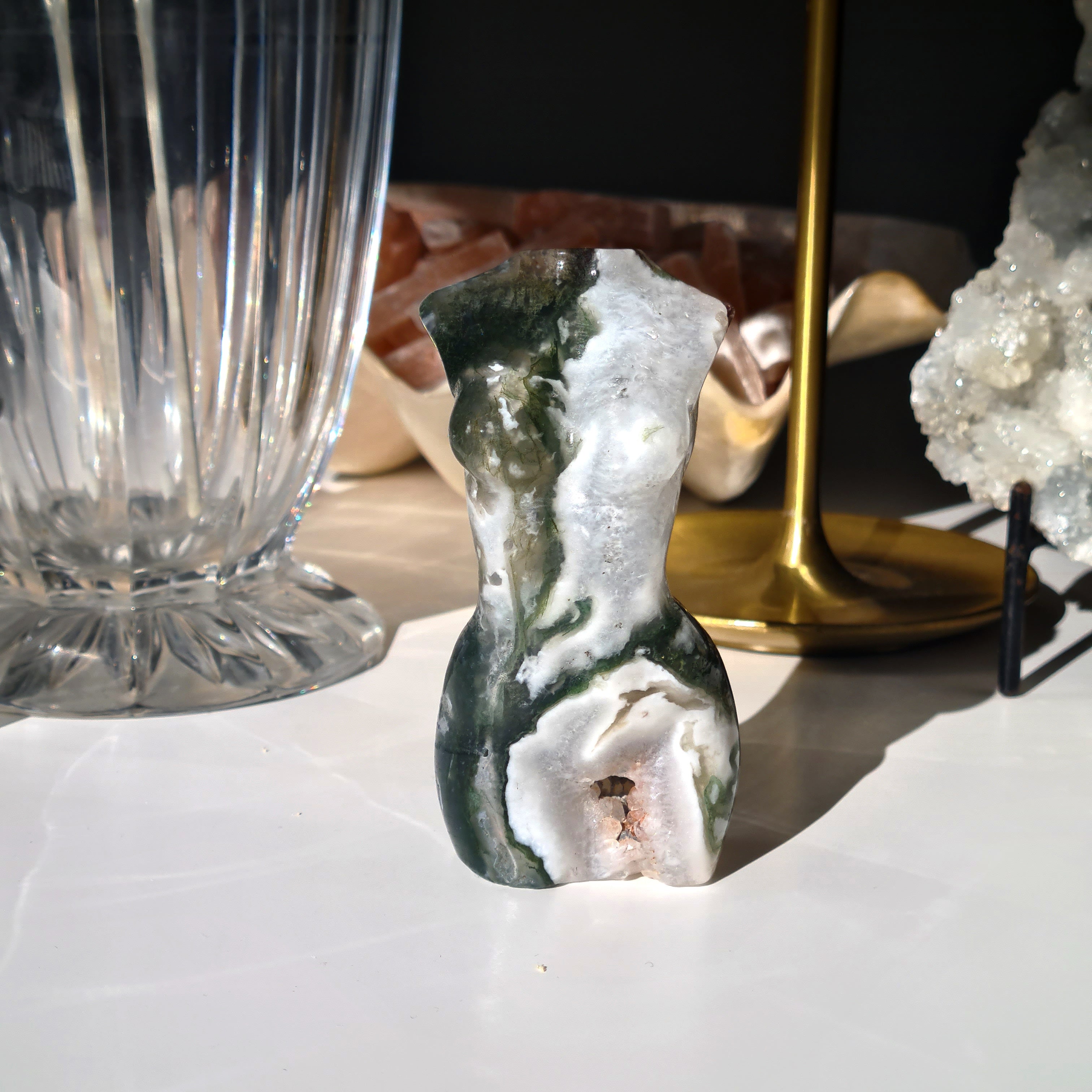 Moss Agate Bella | Grounding Crystal