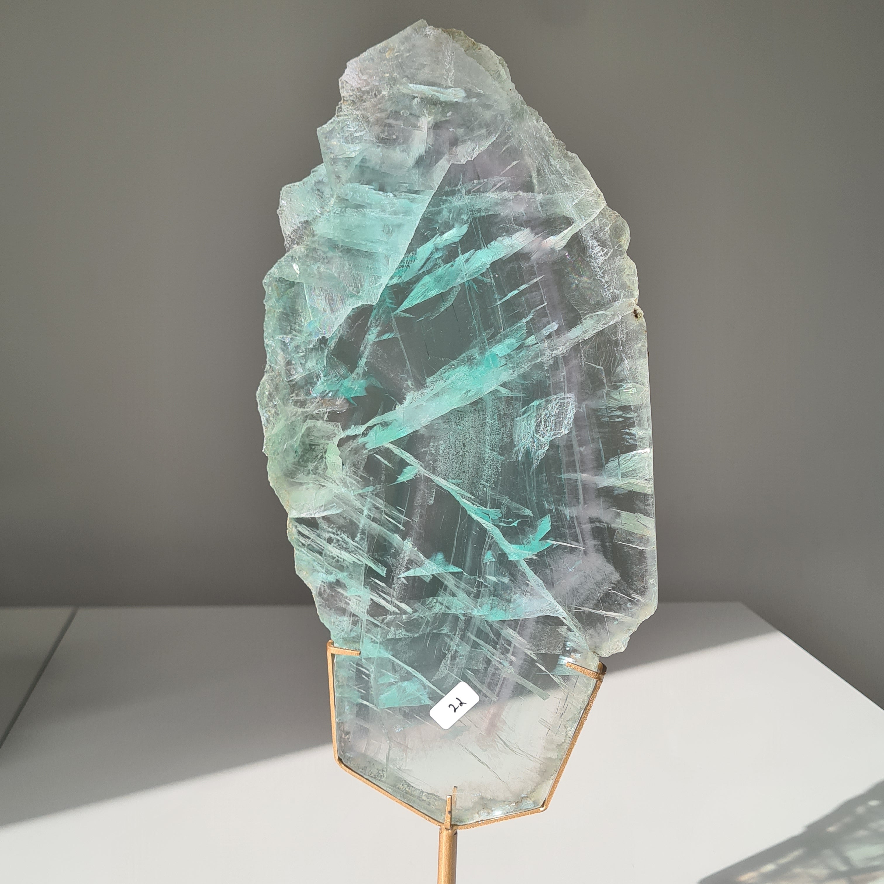 Fluorite Dream Portal On Custom Stand | 40.5 cm tall with stand