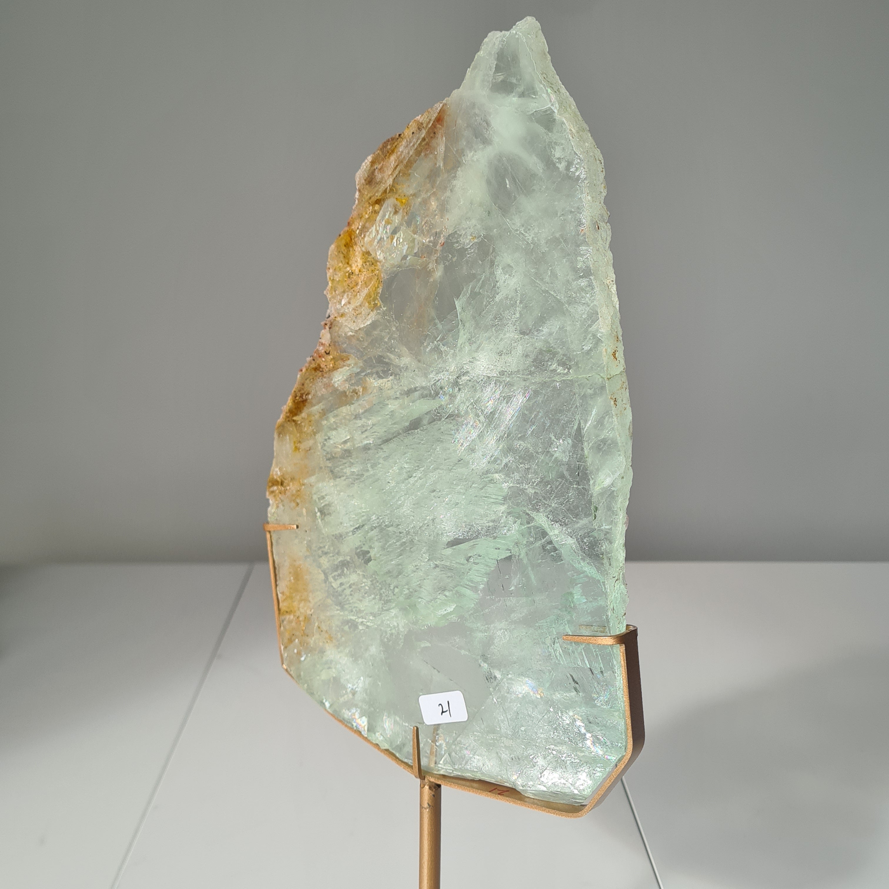 Frozen Lake of Dreams Fluorite Portal on Stand | 37.5 cm with stand