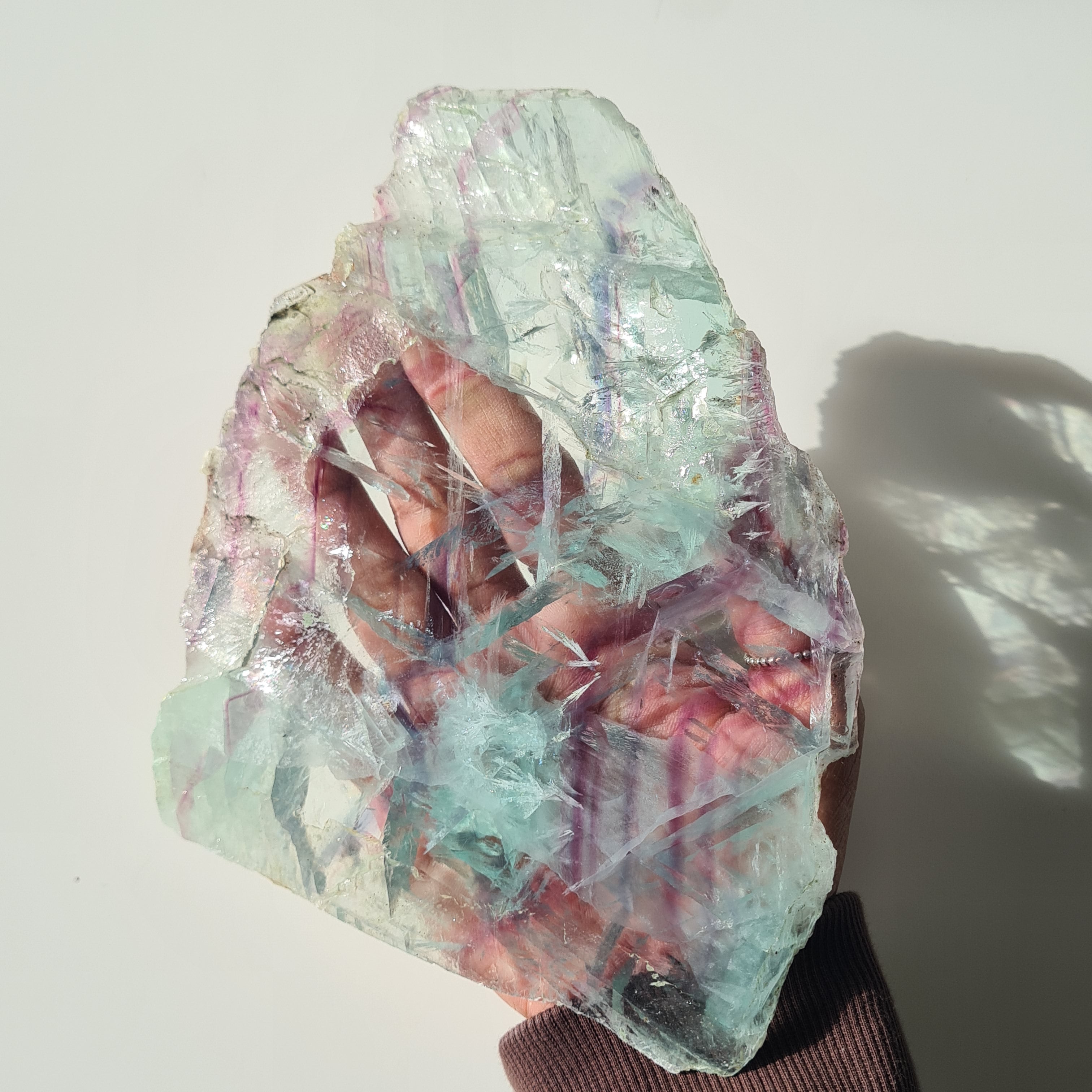 Fluorite Dream Portal On Custom Stand | 28 cm tall with stand