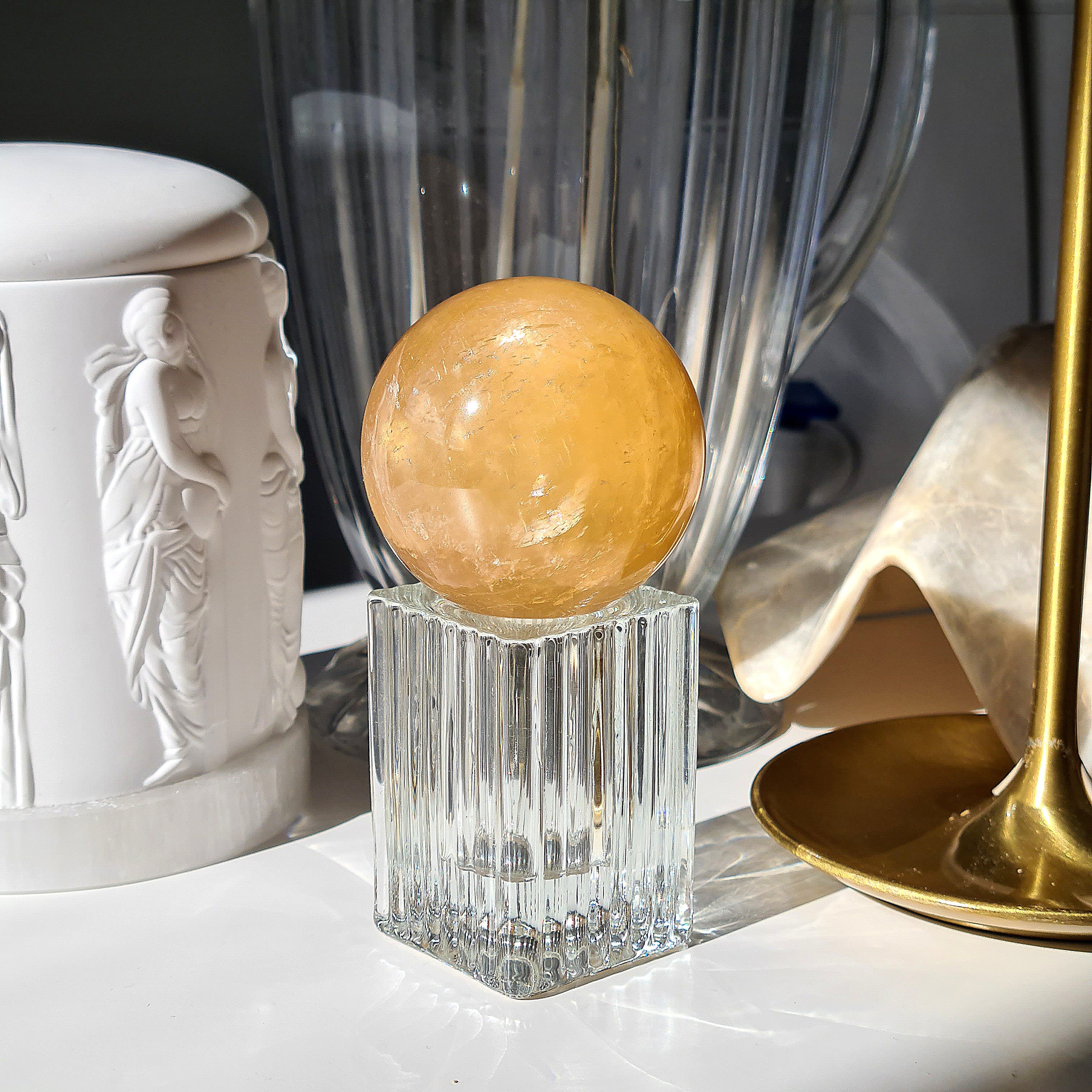 Honey Calcite Sphere 🍯  | 200 g