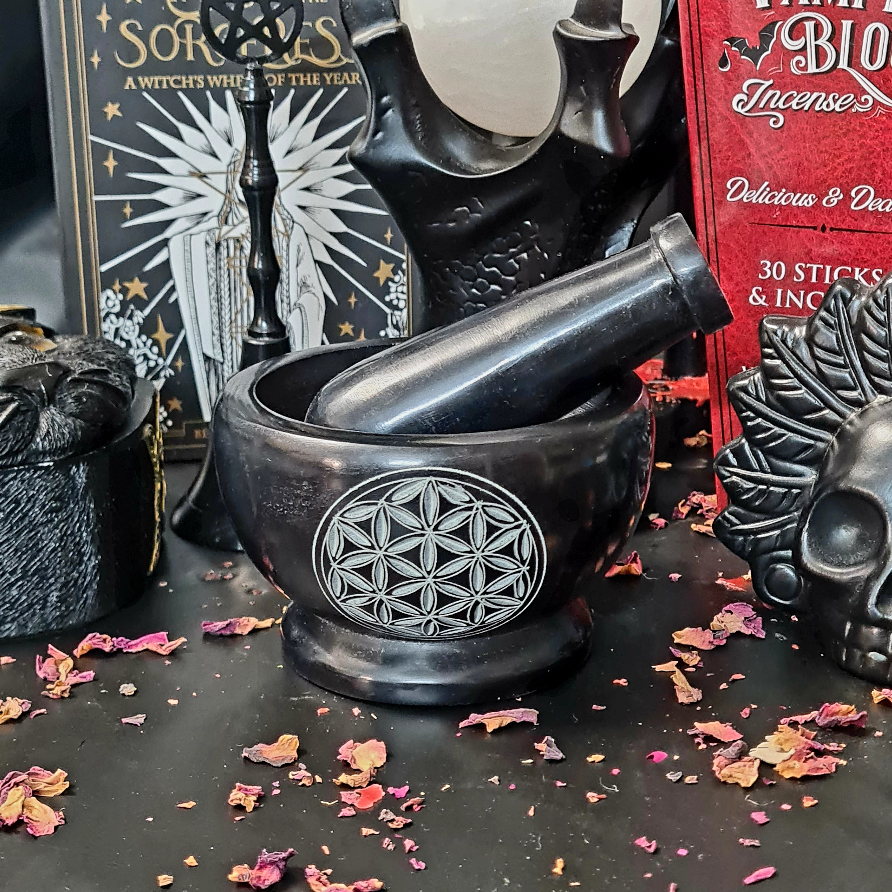 Mortar & Pestle | Flower Of Life