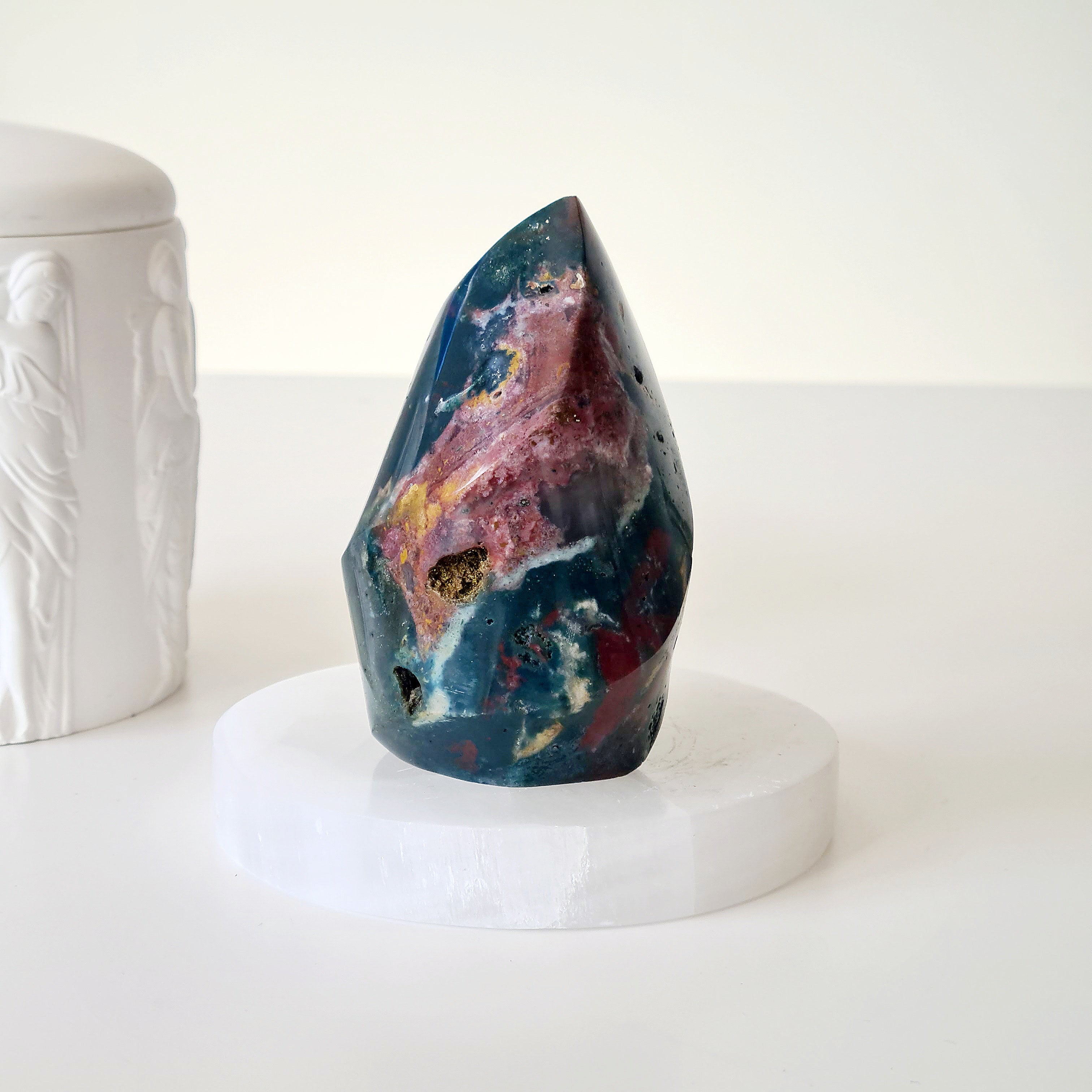 Ocean Jasper Flame | 8.8 cm tall | 322 g