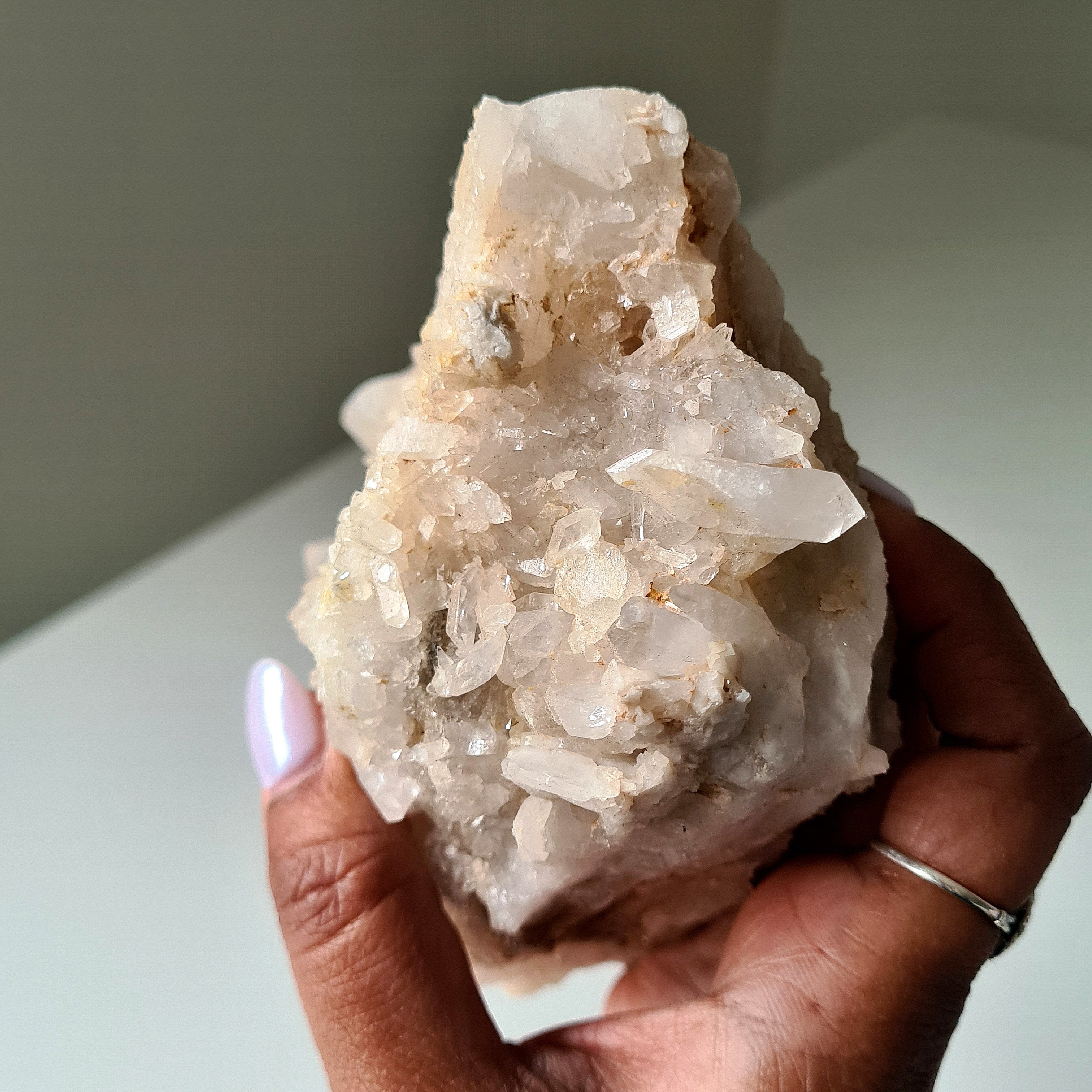 Earthy Clear Quartz Cluster | B
