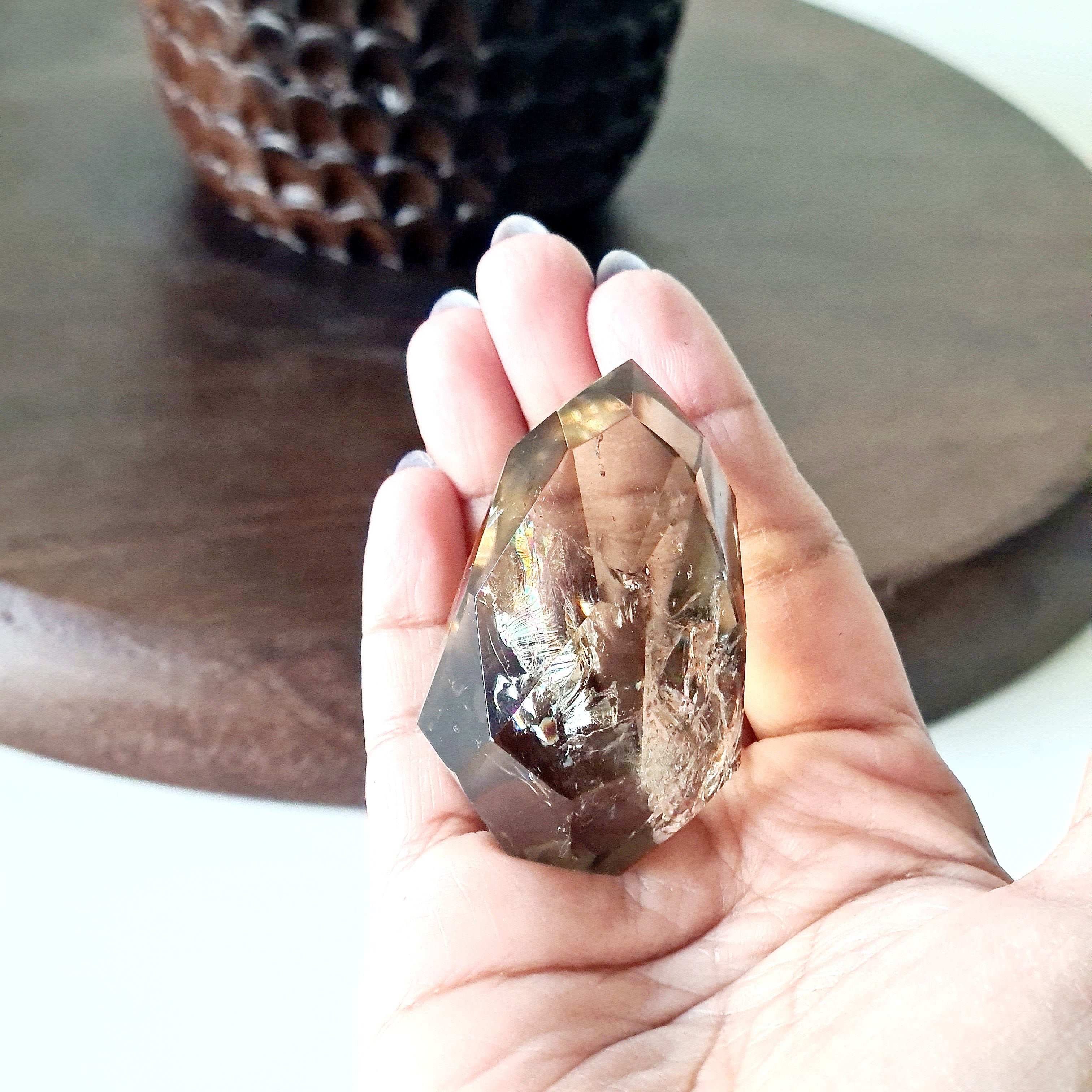 Faceted Smokey Quartz  | A