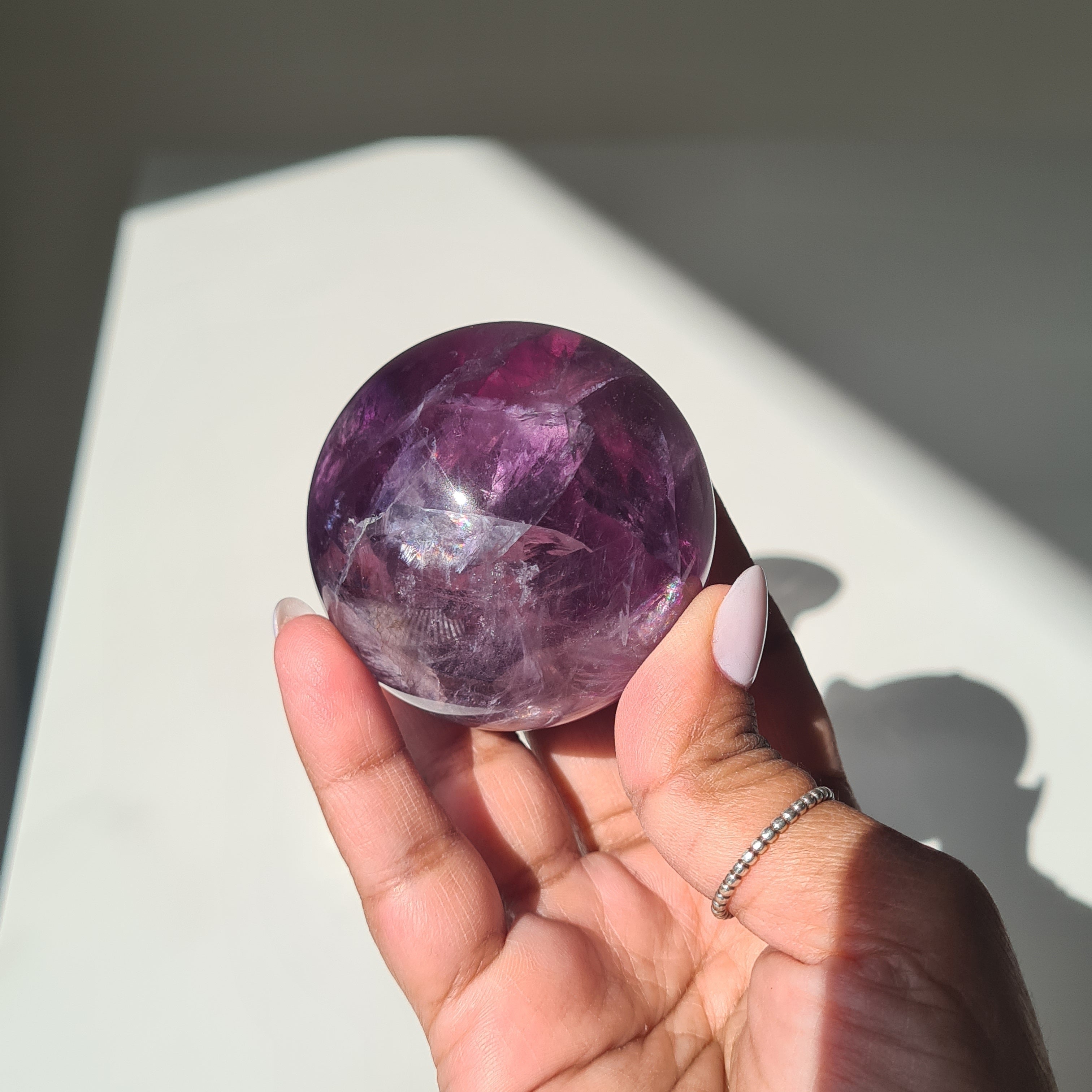 Intergalactic Fluorite with stand | H | 225g | 5.1 cm