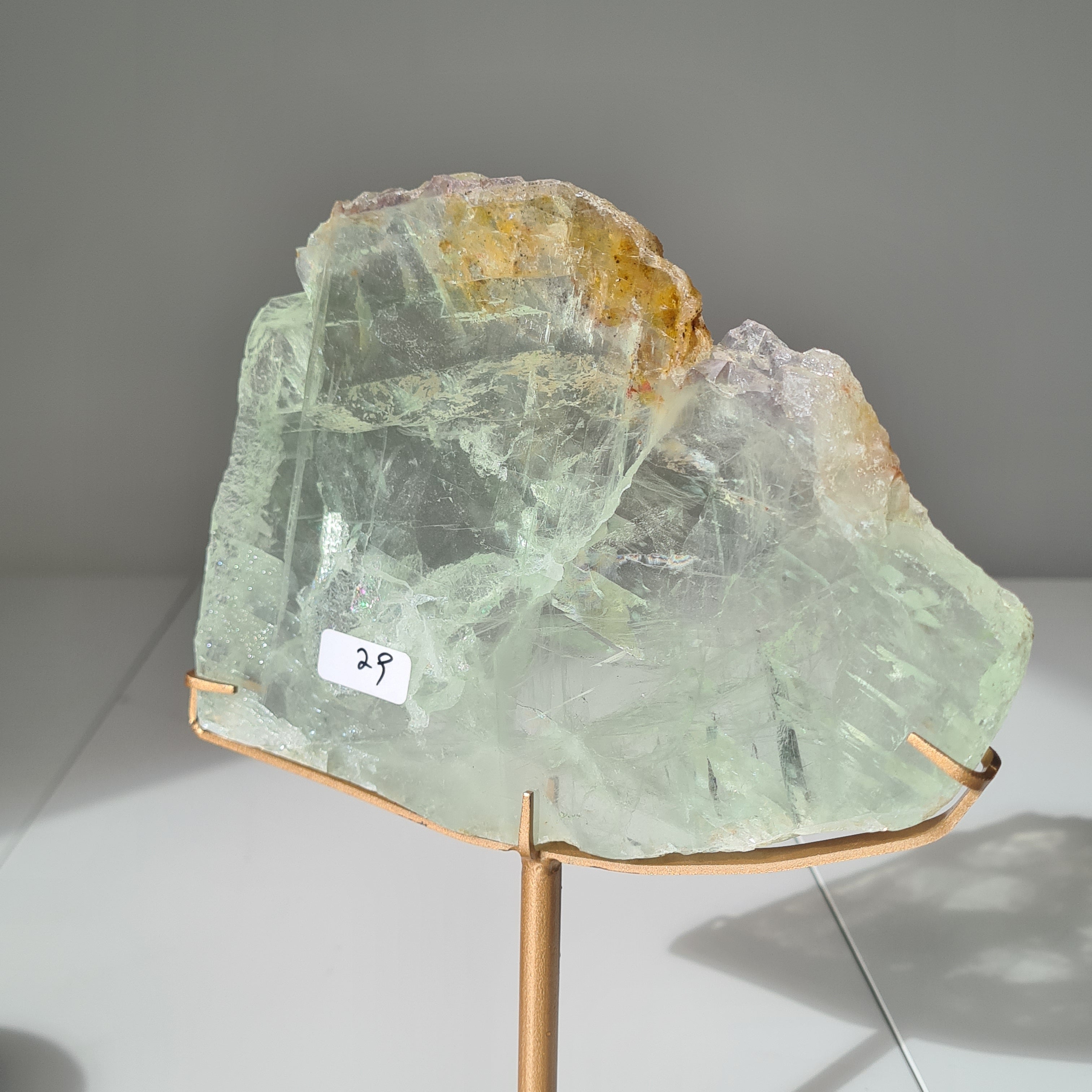 Frozen Lake of Dreams Fluorite Portal on Stand | 21 cm with stand