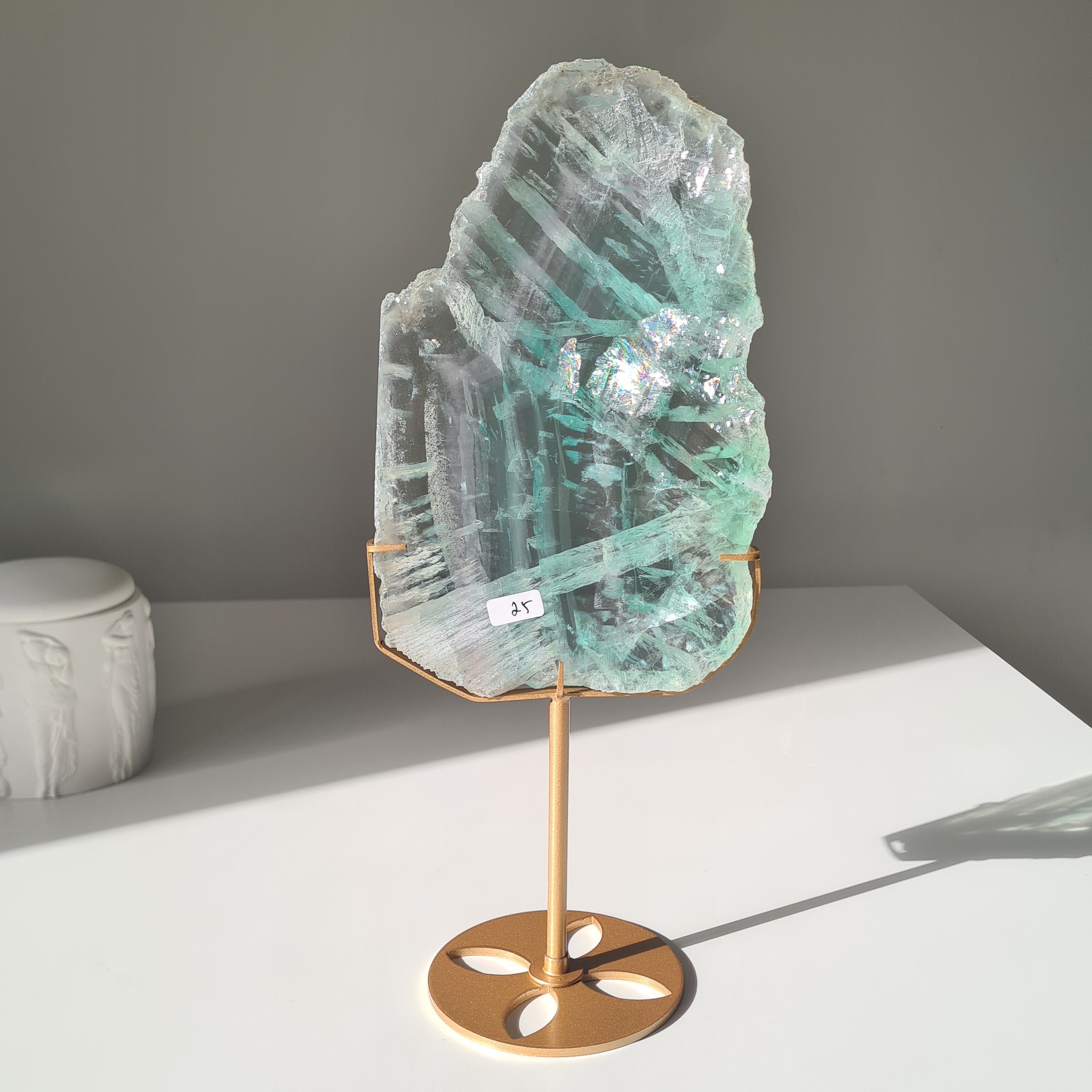 Fluorite Dream Portal On Custom Stand | 33 cm tall with stand
