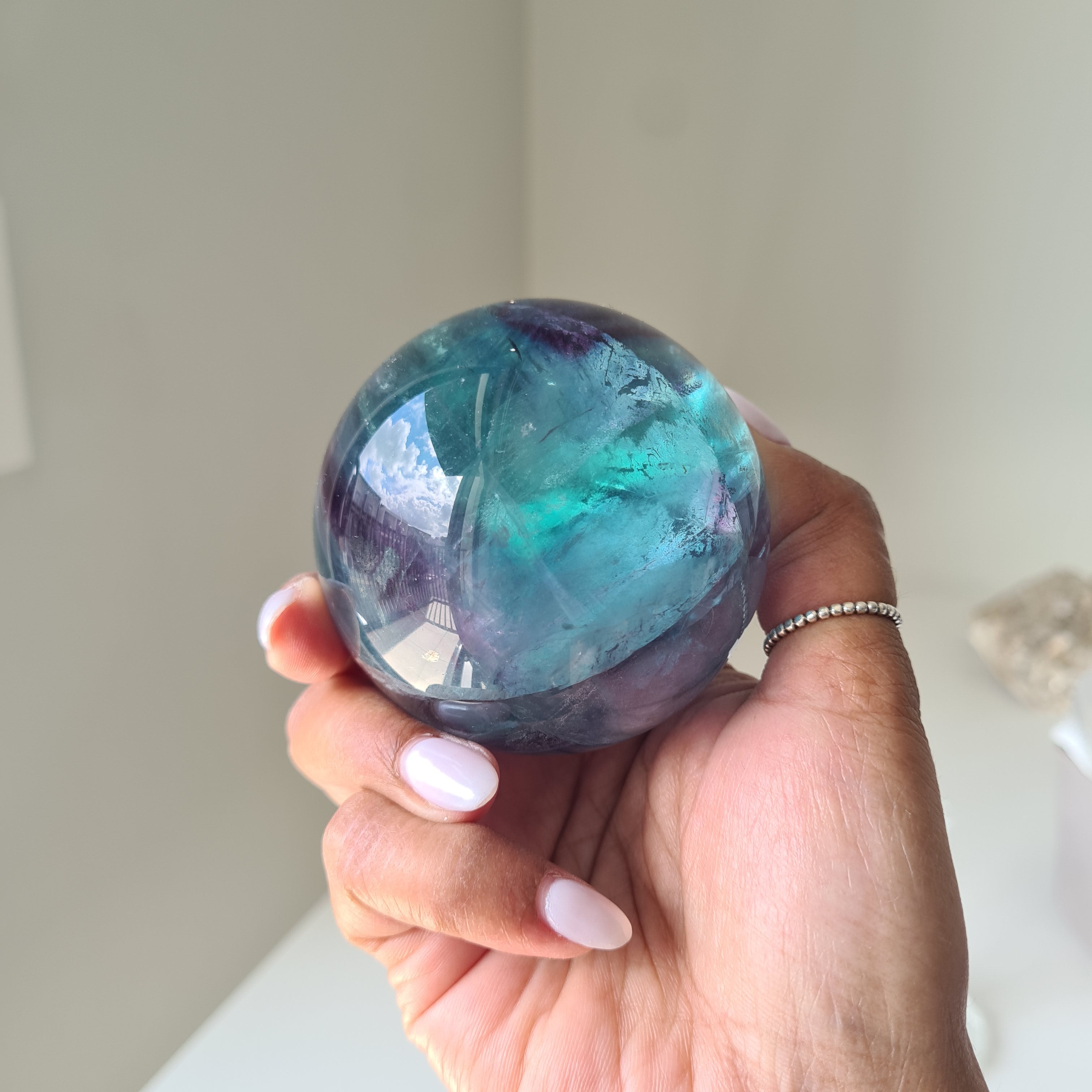 Intergalactic Fluorite with stand | j | 6.3 cm