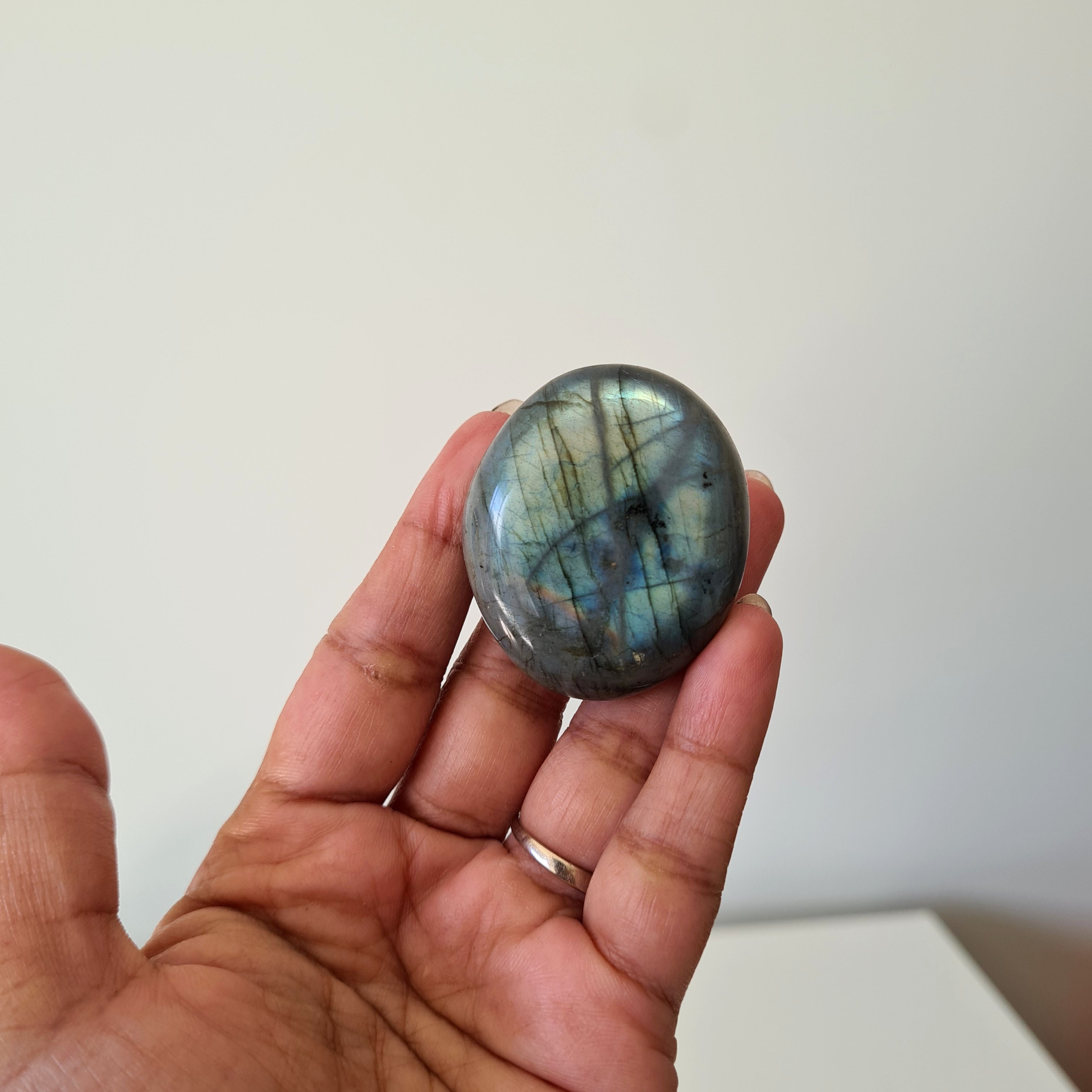 Labradorite Palm Stone | Small