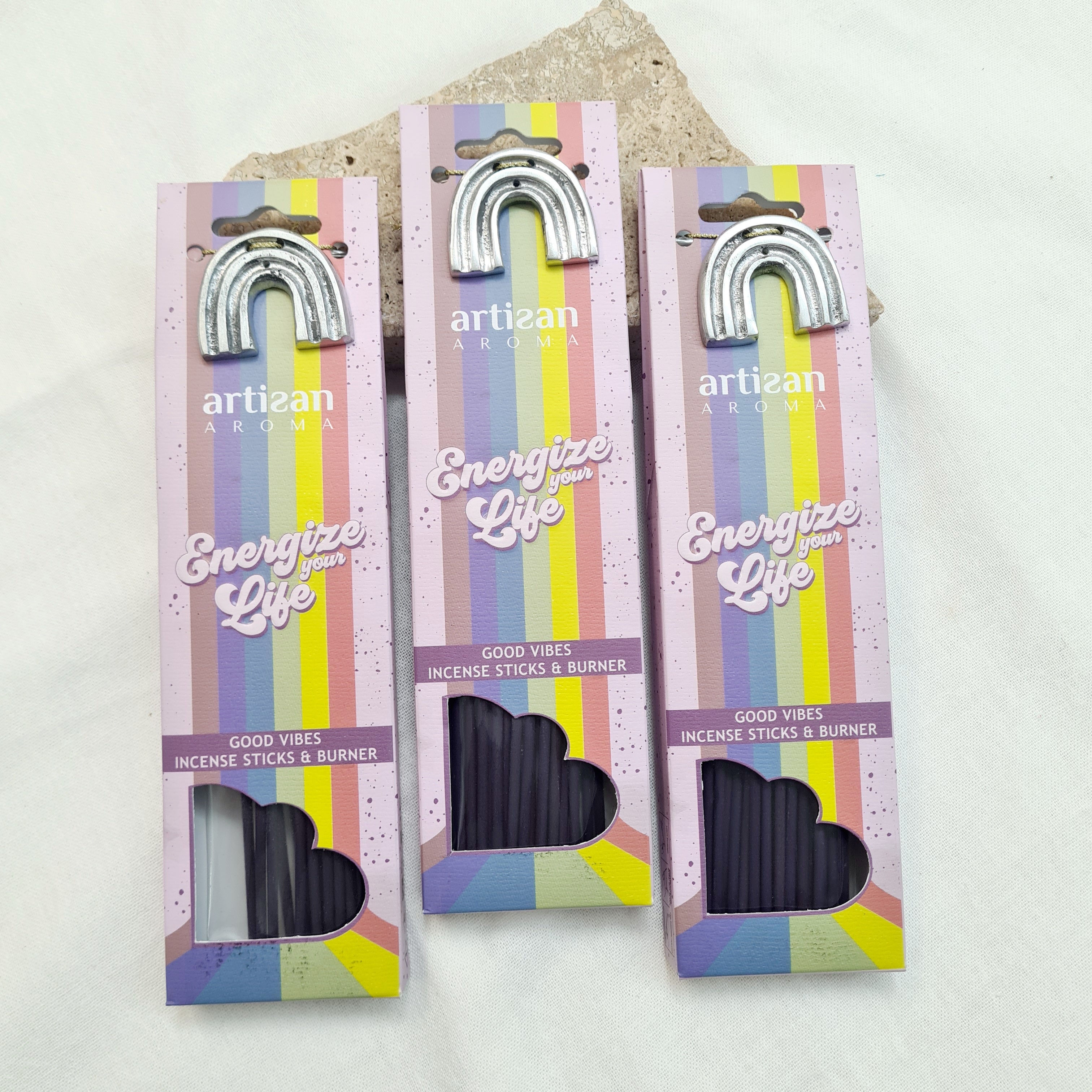 ENERGIZE YOUR LIFE | GOOD VIBES INCENSE & BURNER