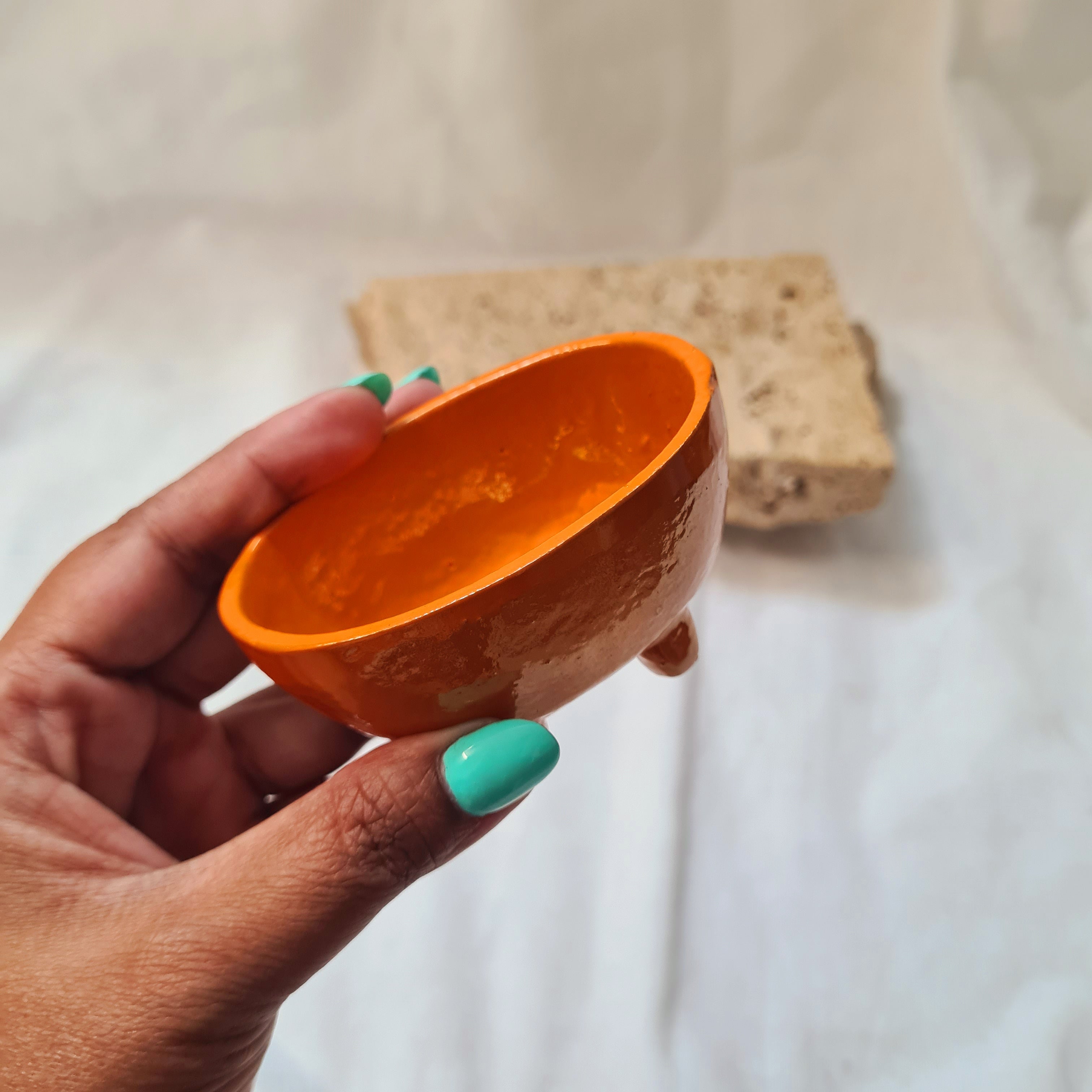 Mini size | Ritual Oval Cauldron | Orange